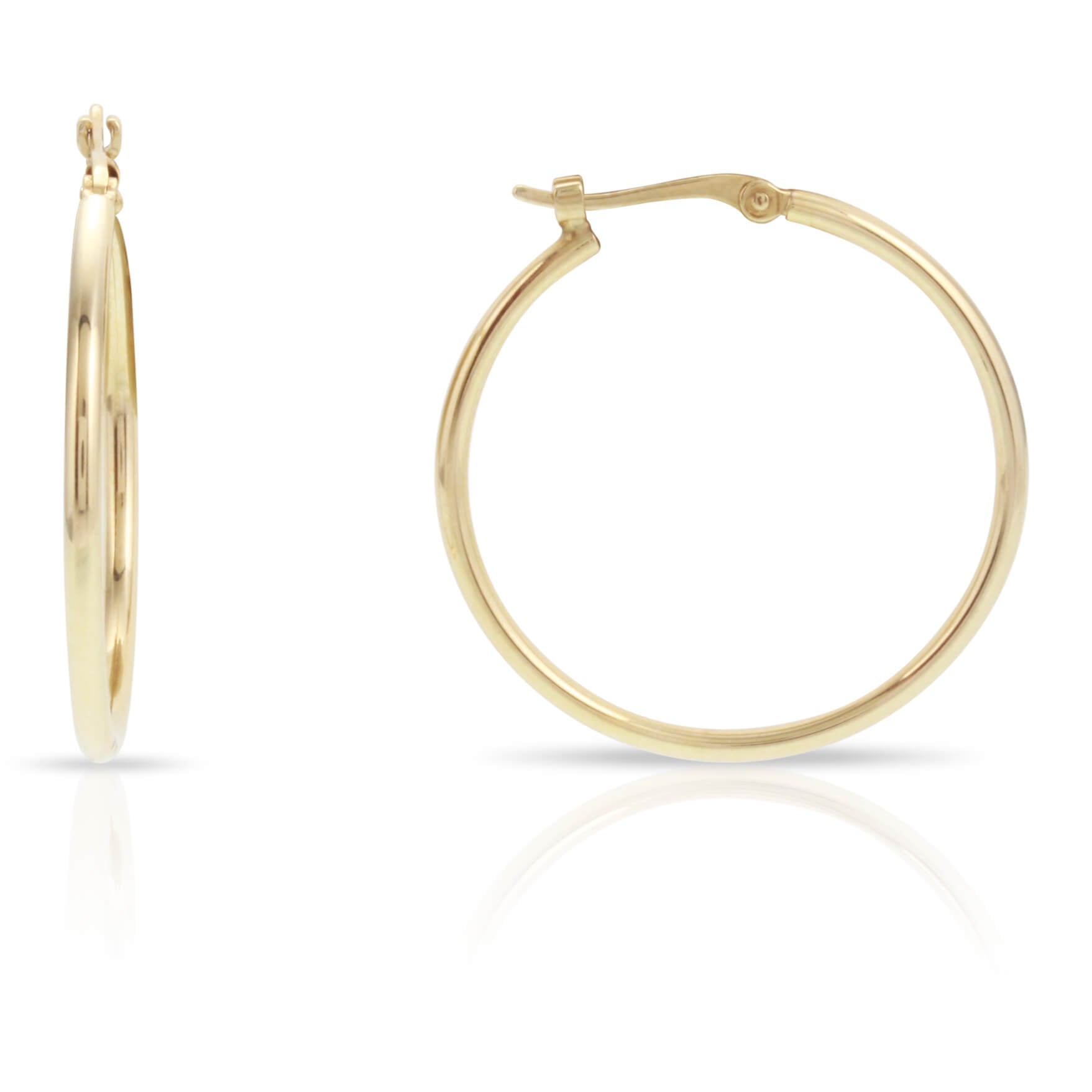 Yellow Gold Hoop Earrings