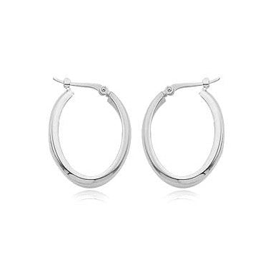 Small Oval Hoop Earrings
