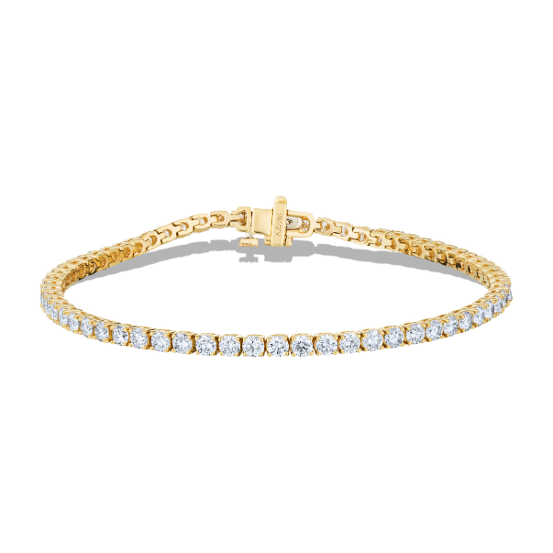 Yellow Gold Diamond Tennis Bracelet