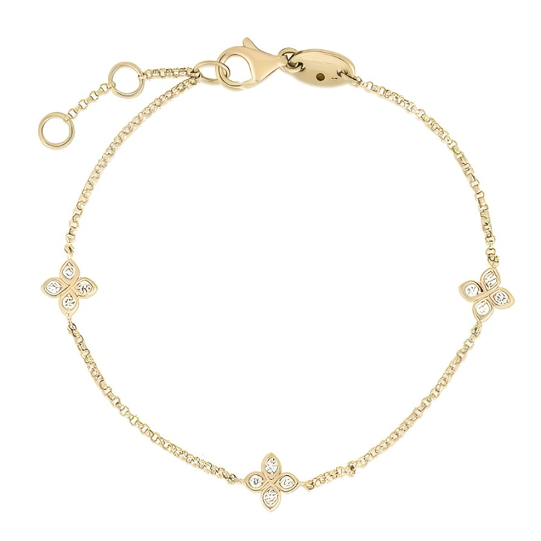 Roberto Coin Diamonds by the Inch 3 Station Bracelet