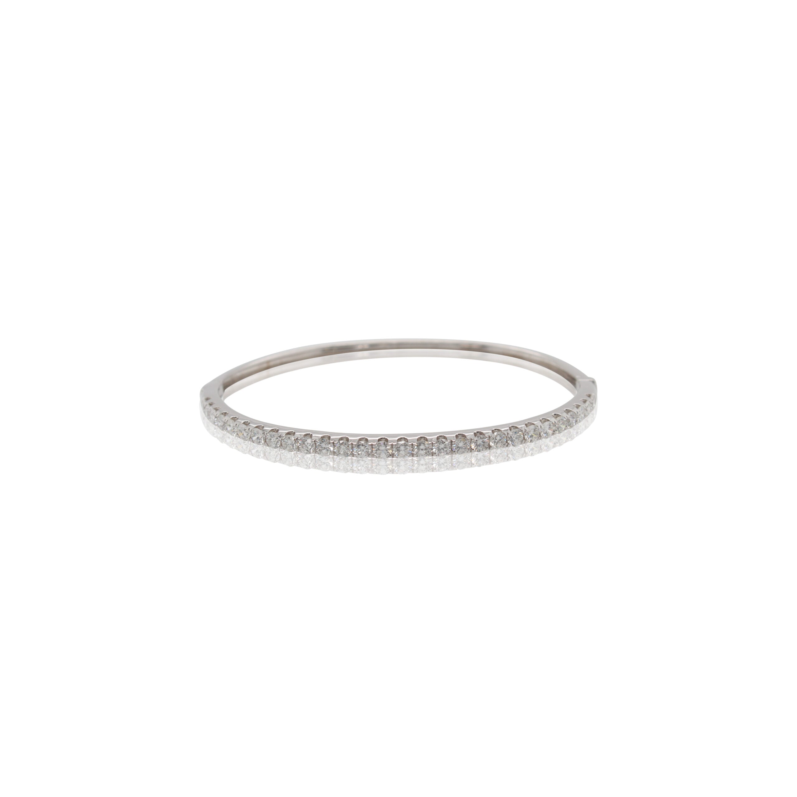 1.95 Total Carat Diamond Bangle Bracelet