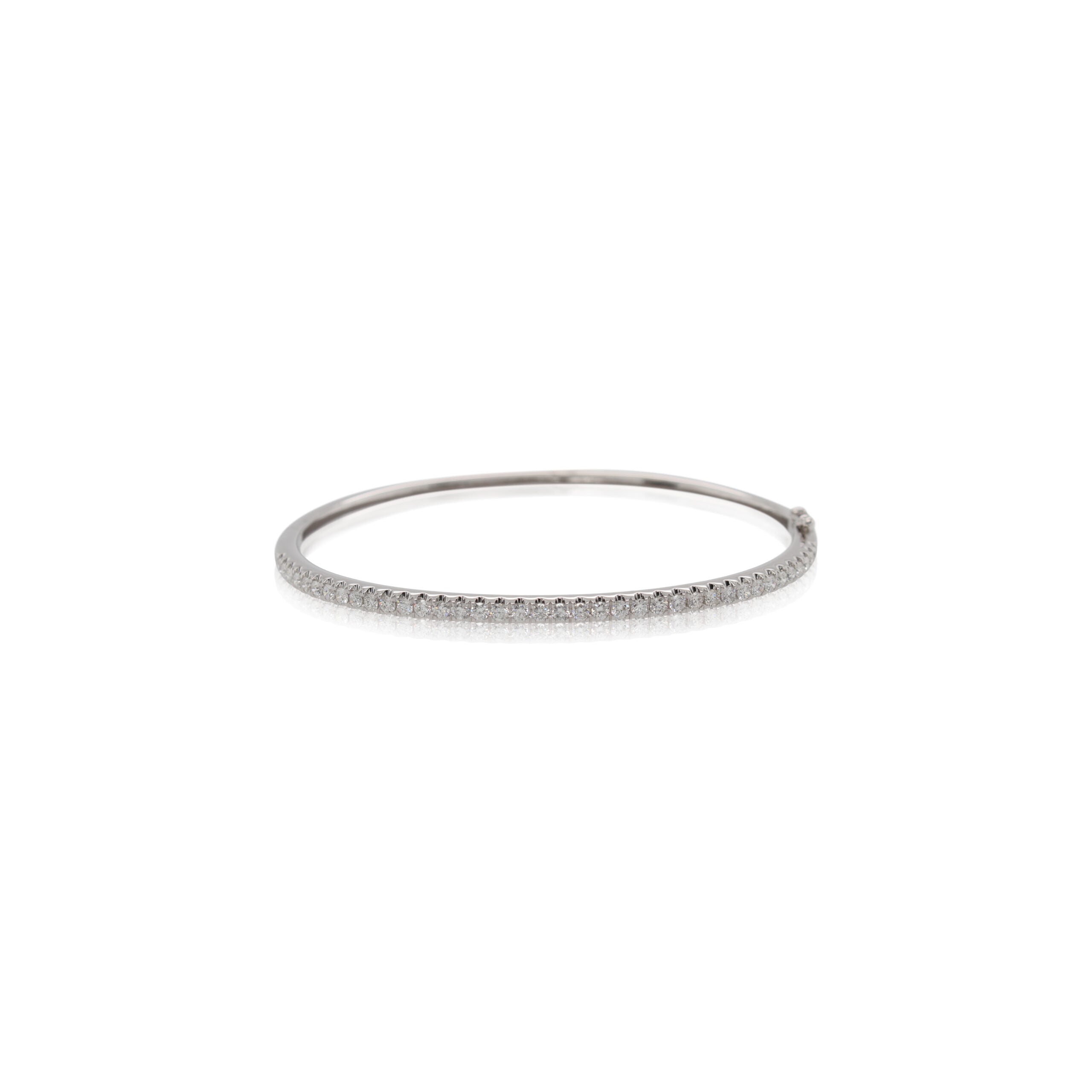 1.03 Total Carat Diamond Bangle Bracelet