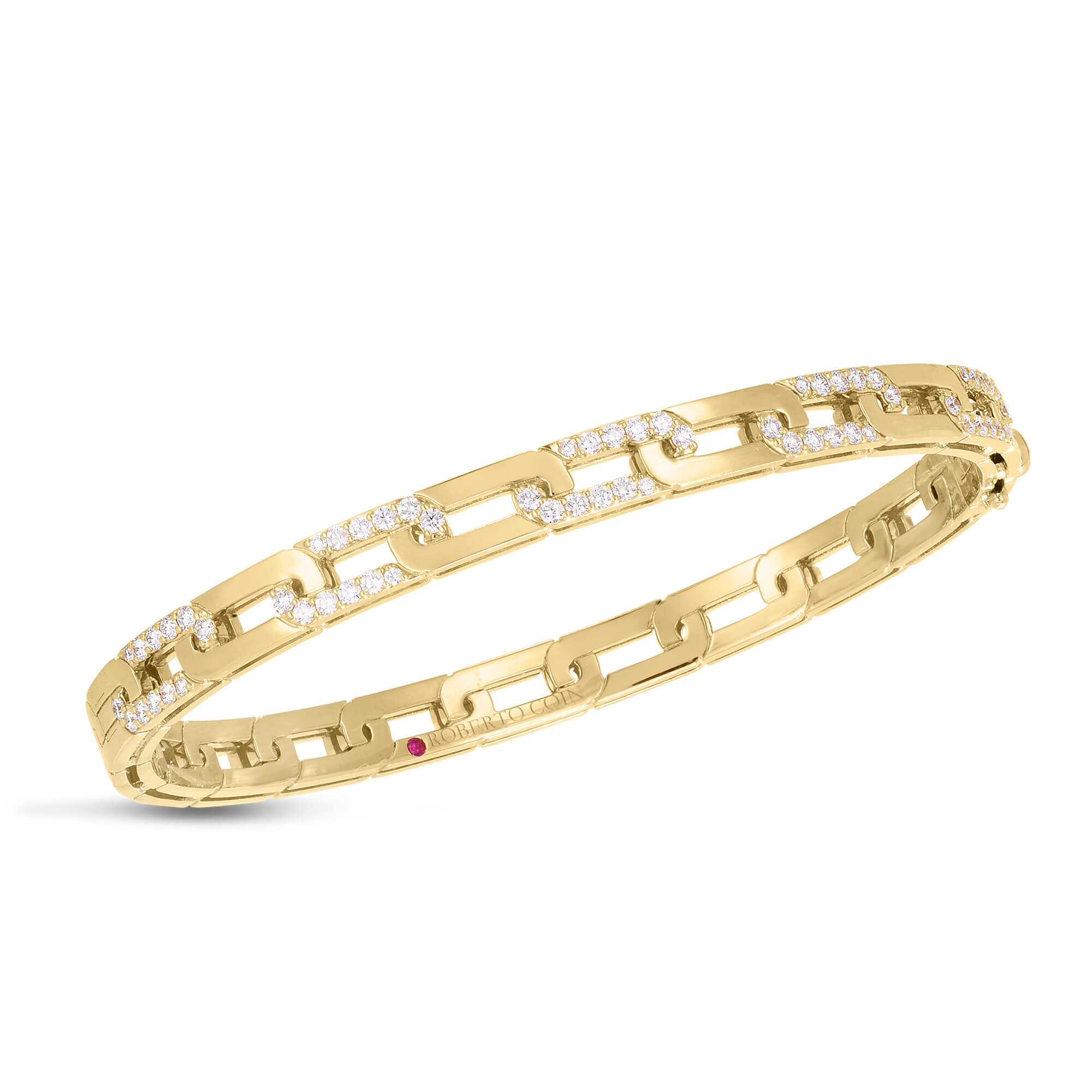 Roberto Coin Navarra Diamond Shiny Bangle