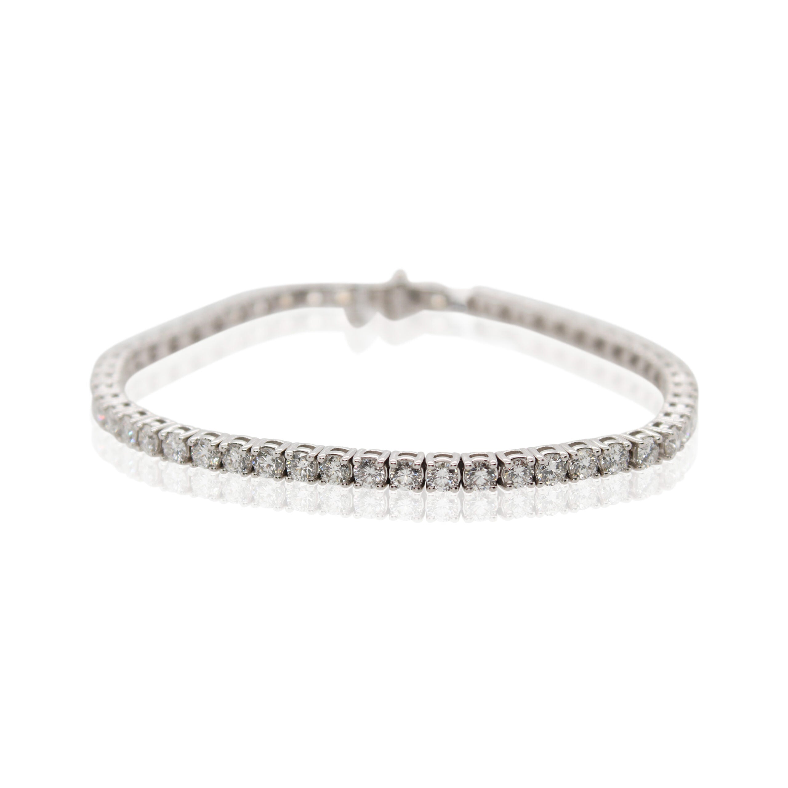 Four Prong Diamond Tennis Bracelet