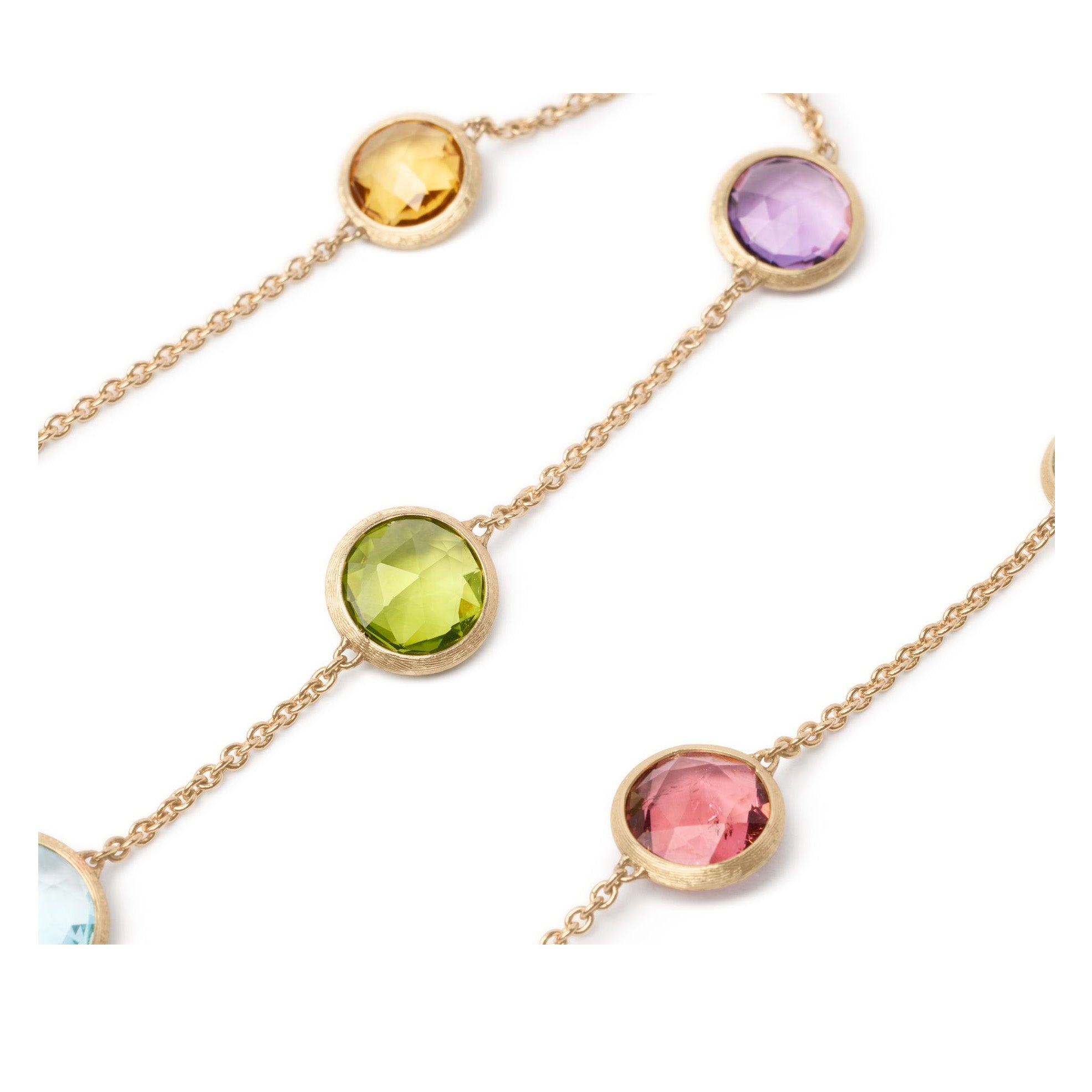 Marco Bicego Jaipur Color Collection 18K Yellow Gold Mixed Gemstone Necklace