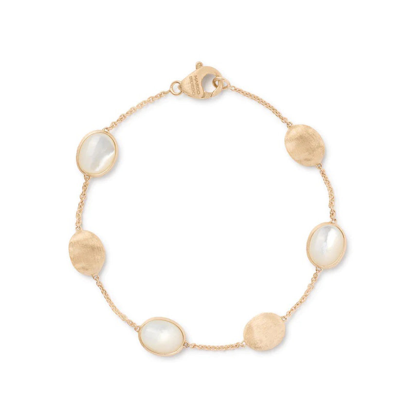 Marco Bicego Siviglia Collection 18K Yellow Gold and Mother of Pearl Bracelet