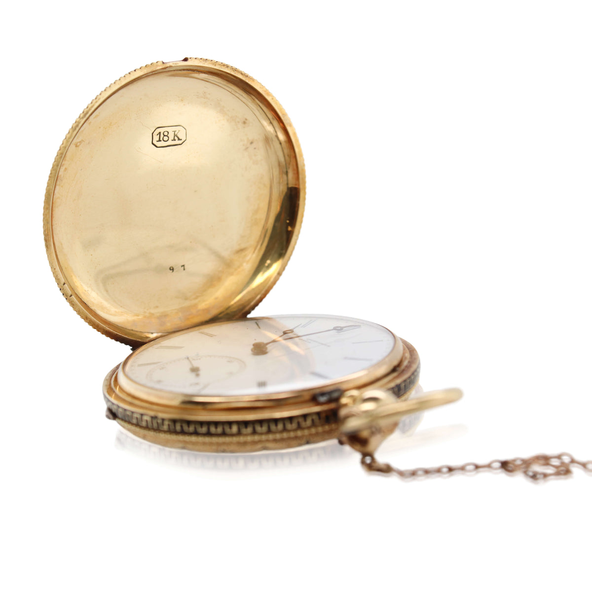Estate Diamond James Courvoisier Pocket Watch