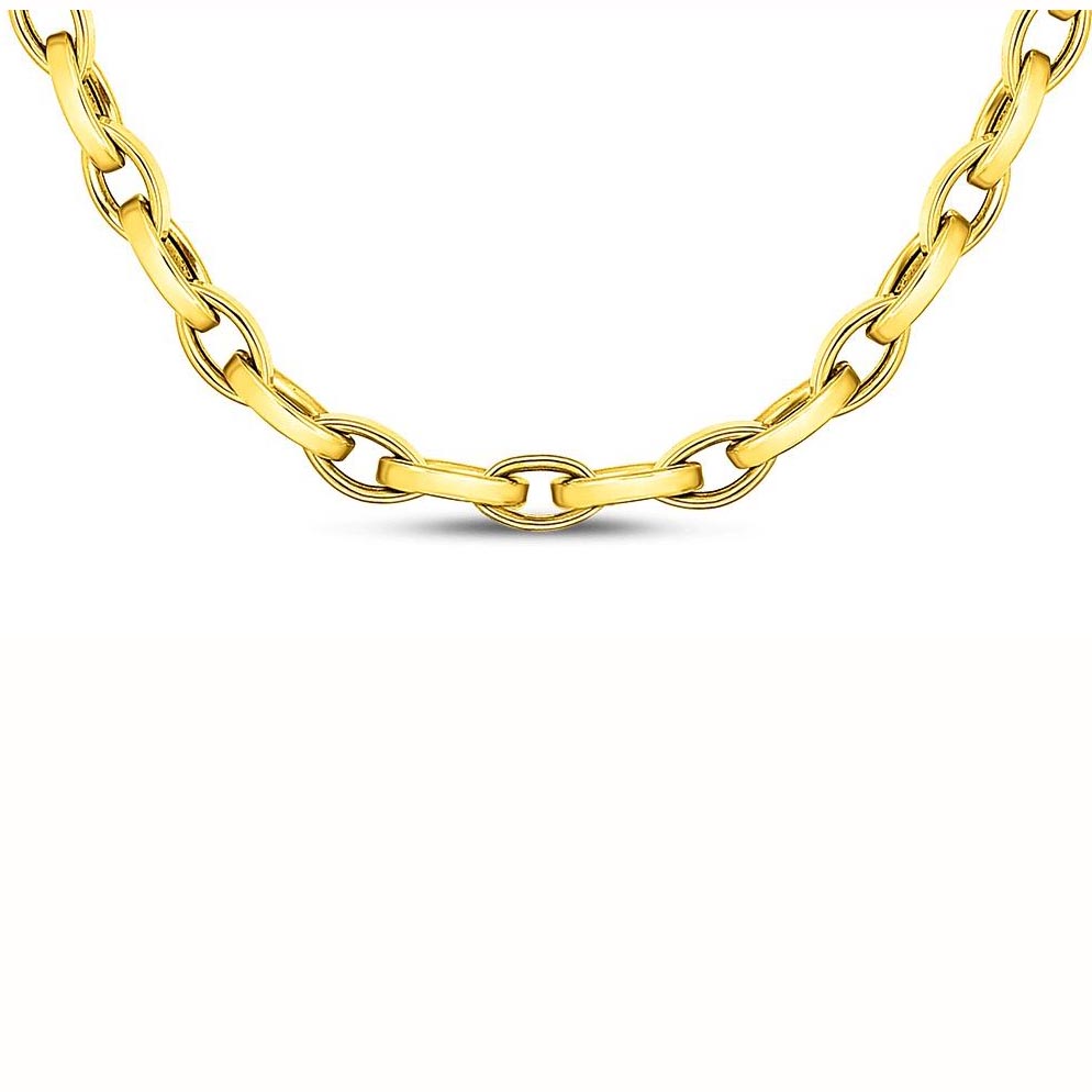 Roberto Coin 7" Almond Link Bracelet