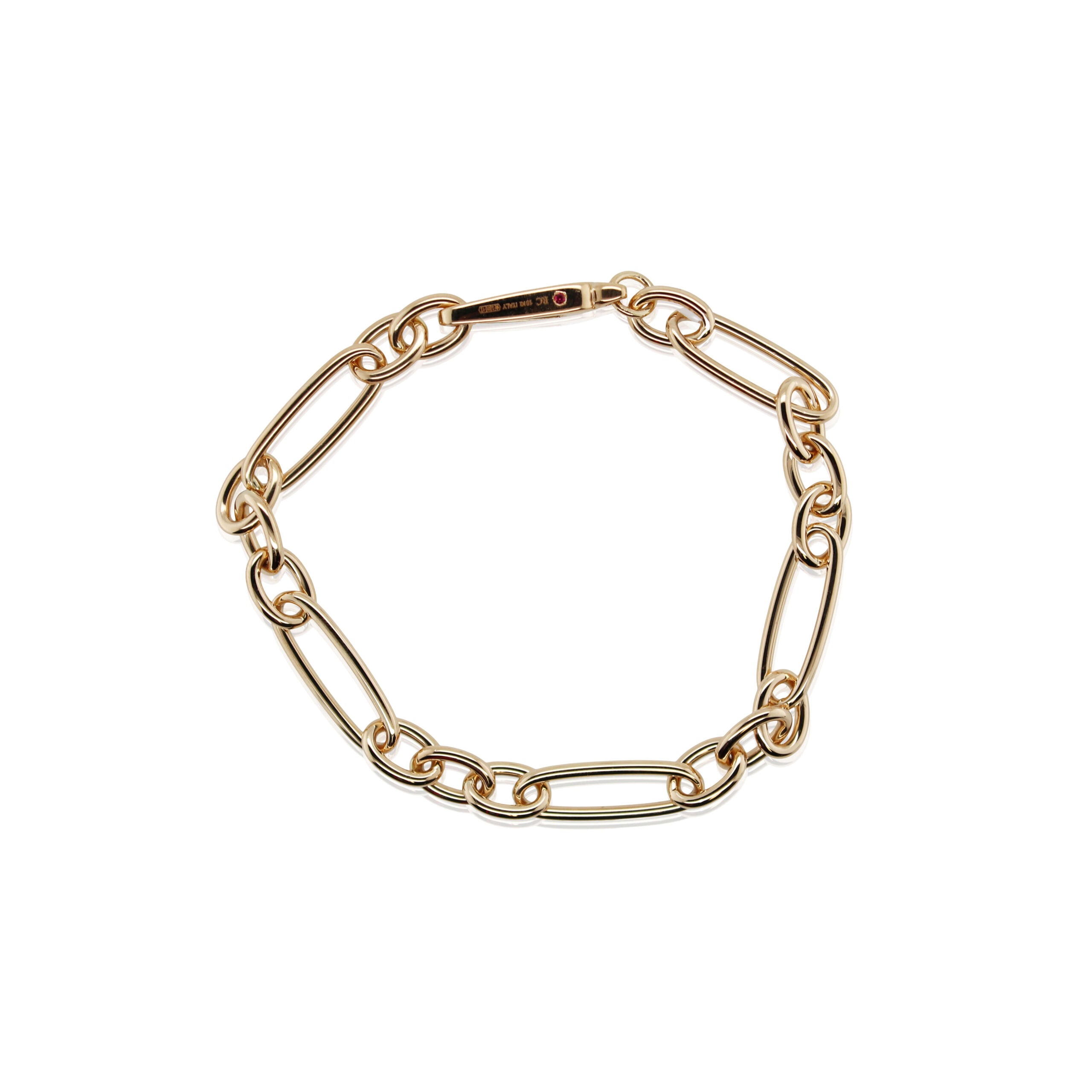 Roberto Coin Alternating Oval Link Bracelet