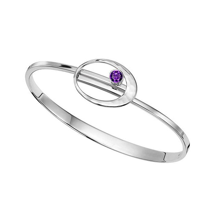Amethyst Elliptical Elegance Bracelet