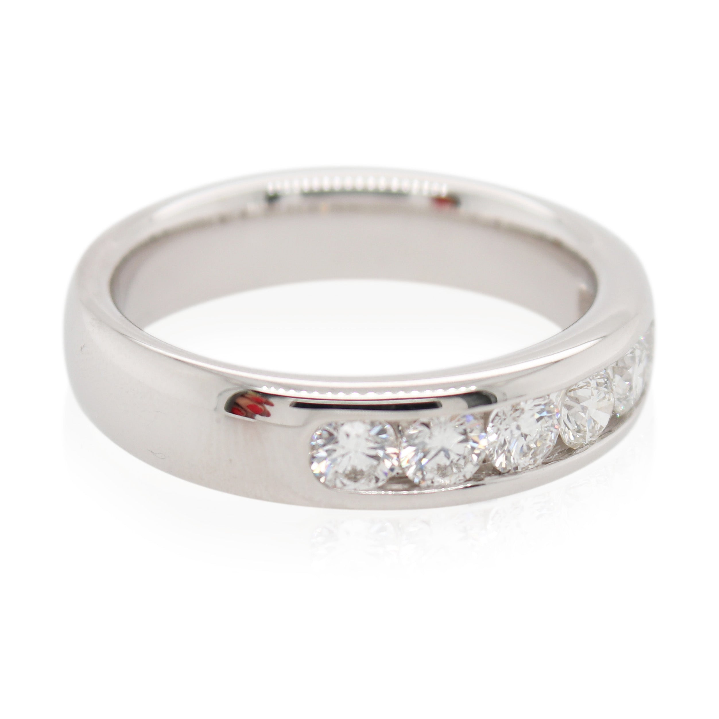 Channel Set 7 Diamond Wedding Band