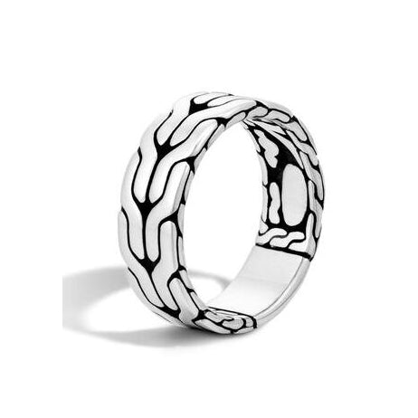 Carved Chain 8mm Ring