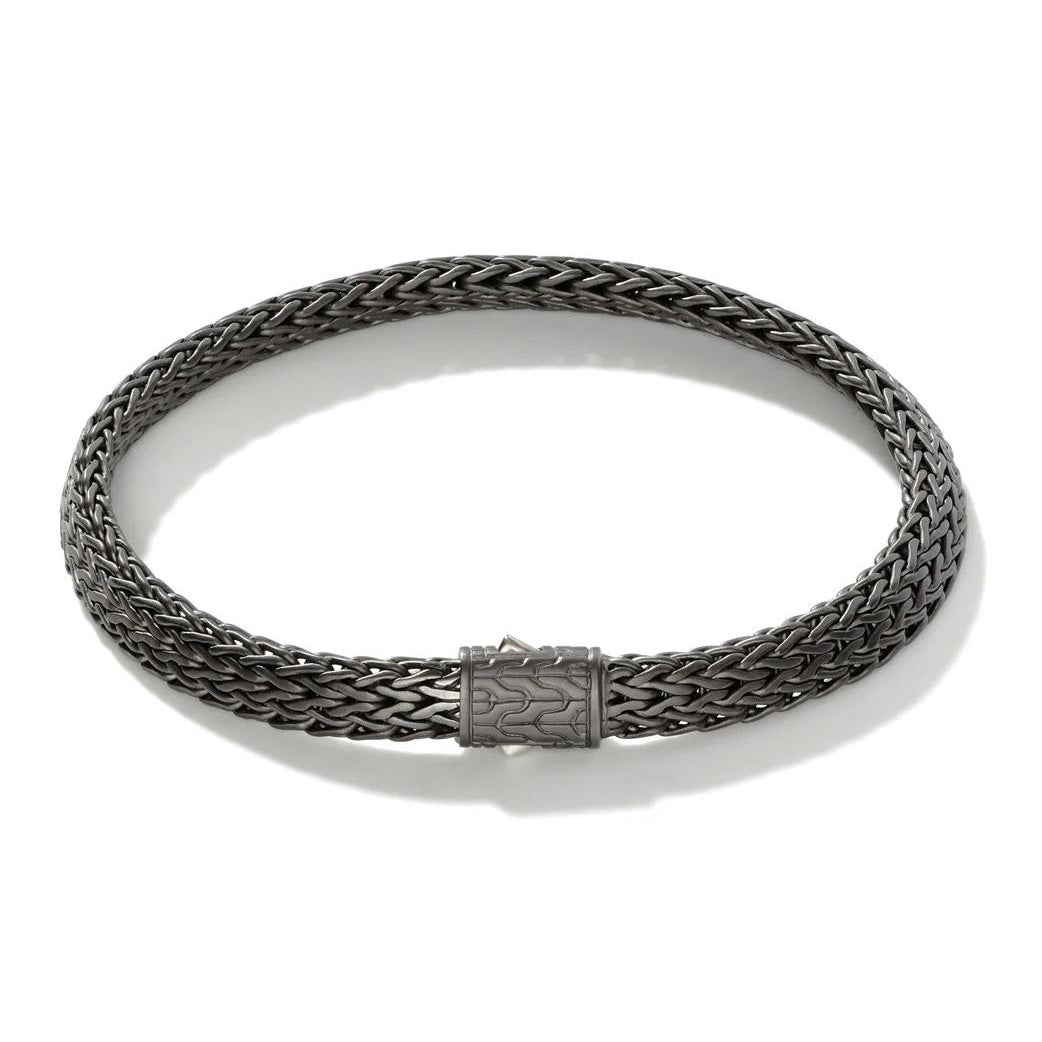 Matte Black Rhodium Chain Bracelet