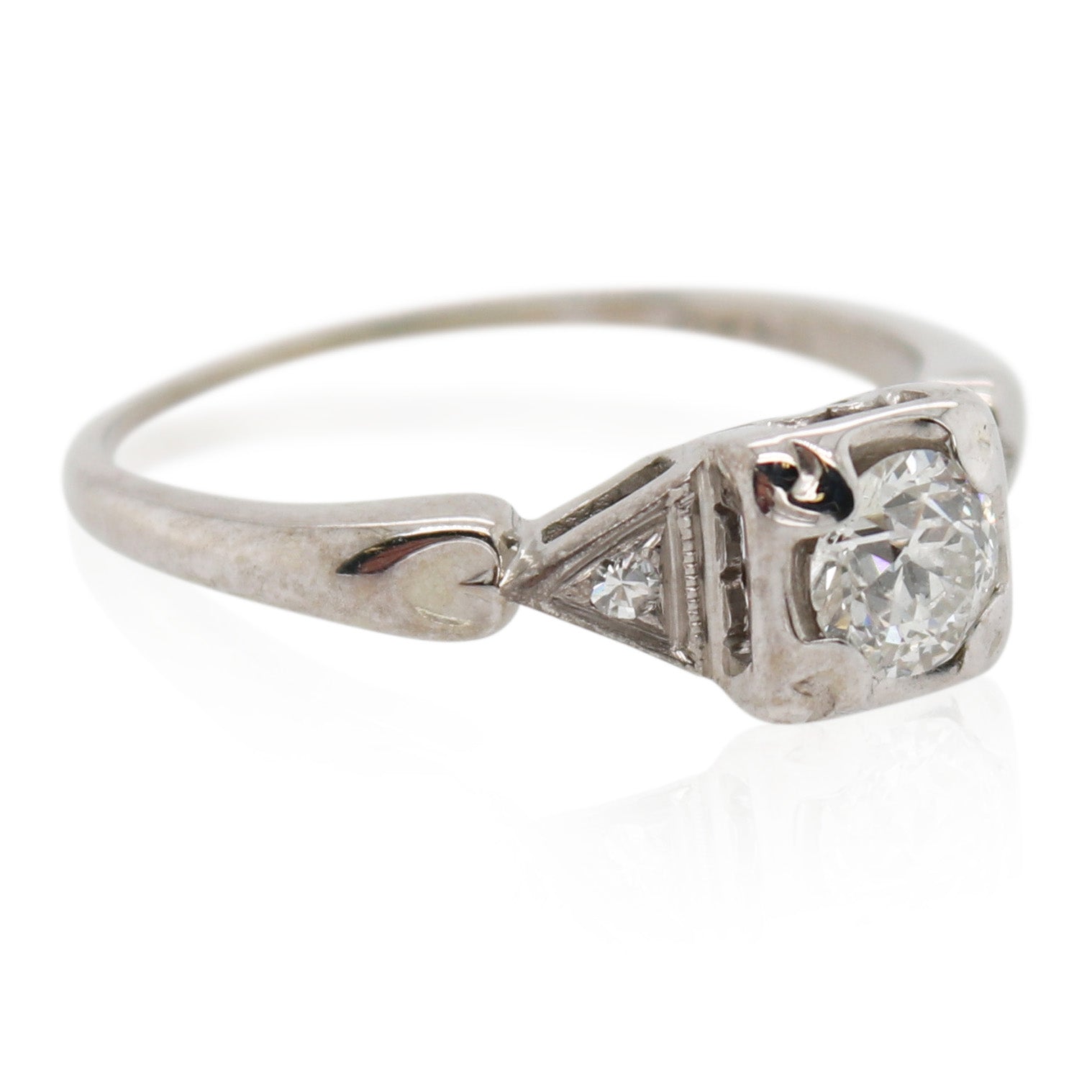 0.25ct Round Diamond Solitaire Ring