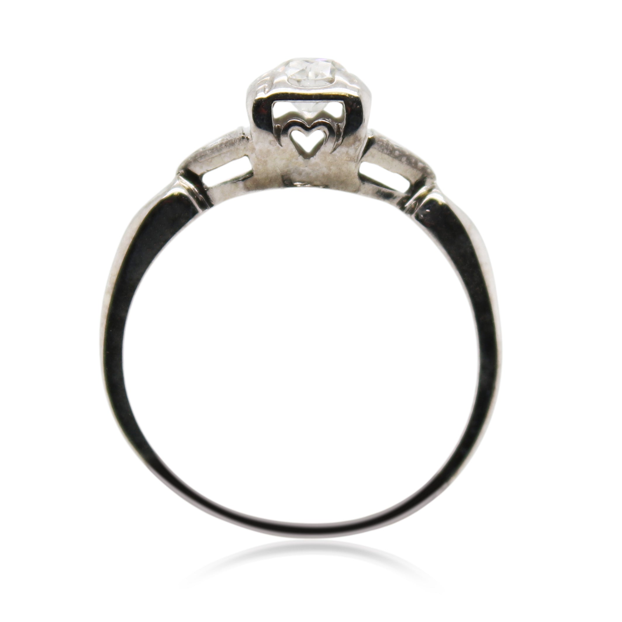 0.25ct Round Diamond Solitaire Ring