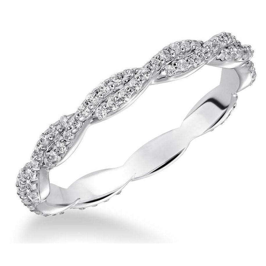 Estate Diamond Twist Eternity Band