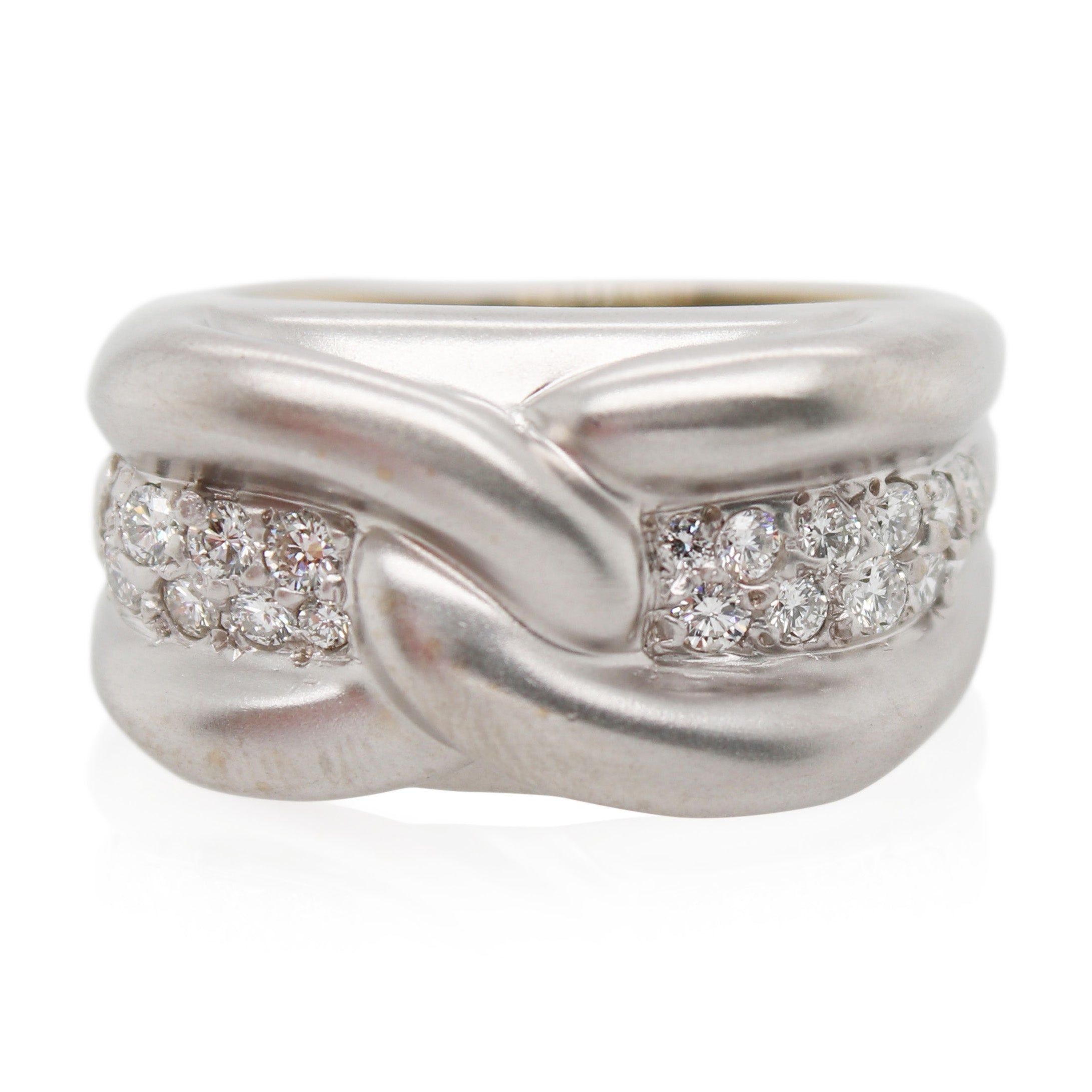 Estate Marlene Stowe Diamond Knot Ring