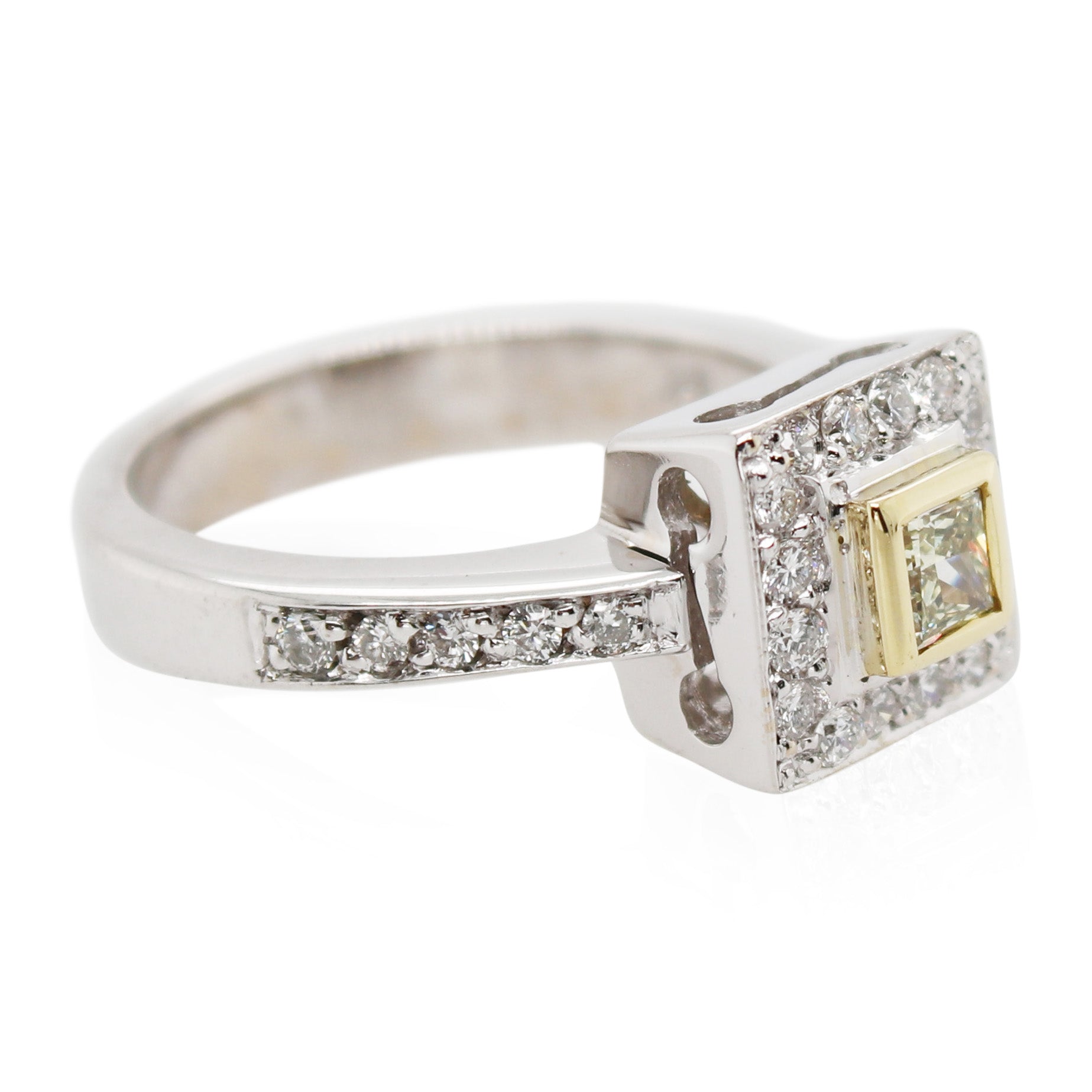 Fancy Intense Yellow Diamond Ring