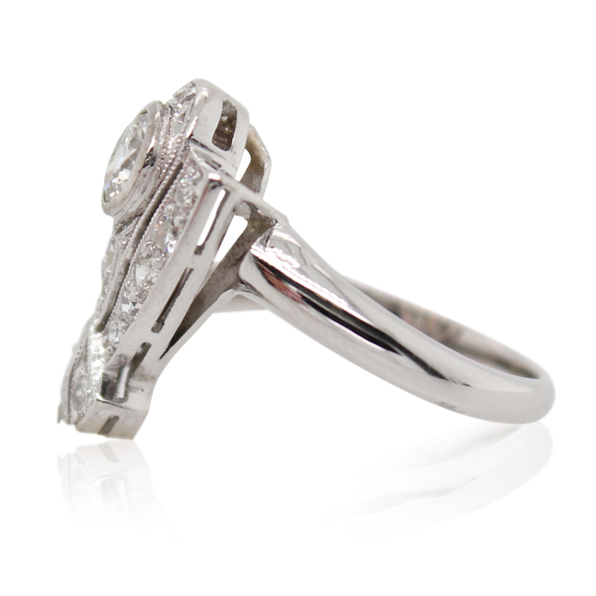 0.20ct Offset Diamond Ring