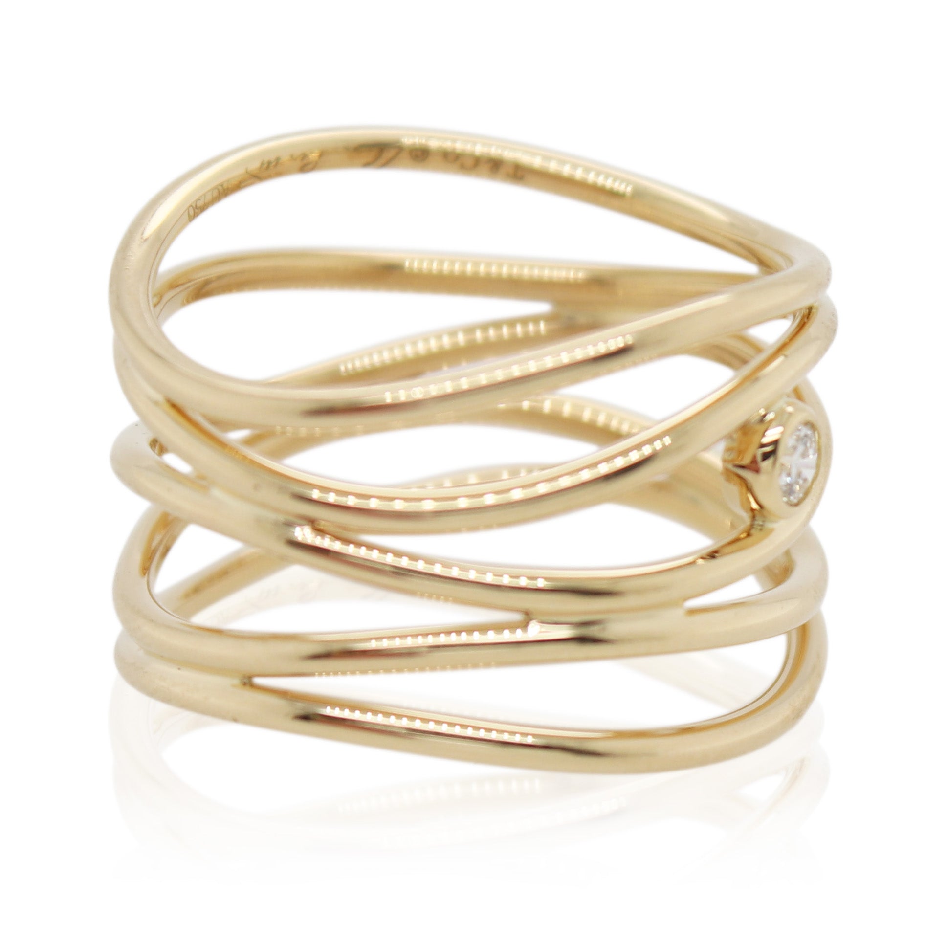 Estate Tiffany & Co. 5 Row Wave Ring