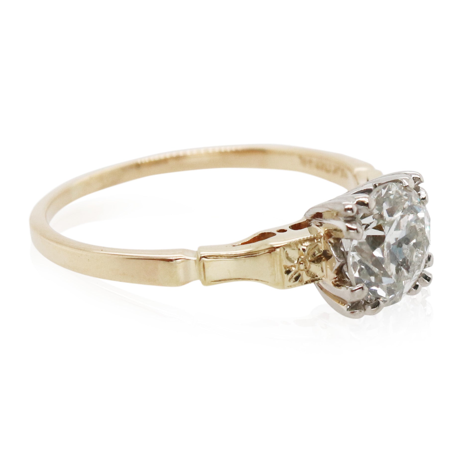 1.10ct Round Diamond Engagement Ring