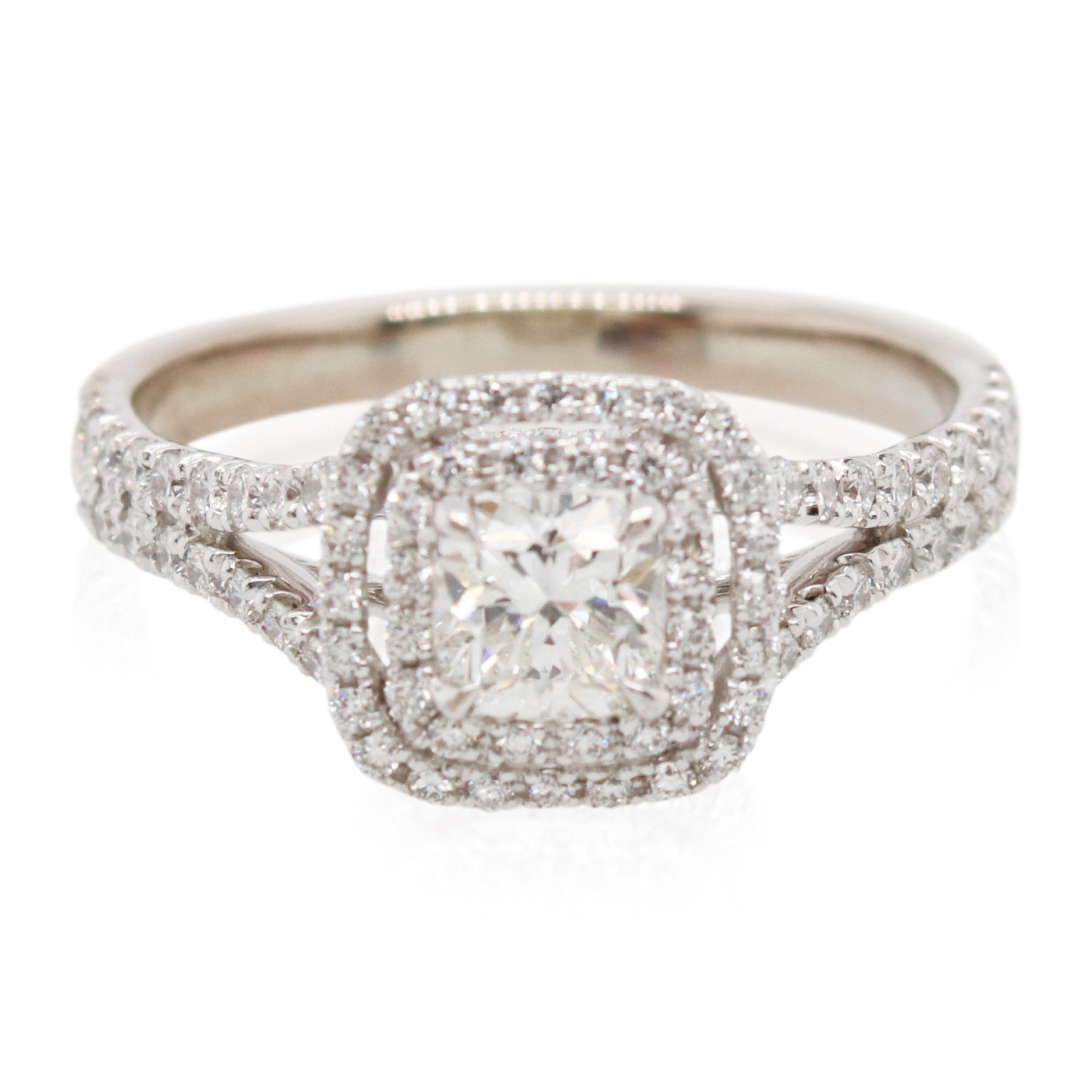 Estate Diamond Split Shank Ring