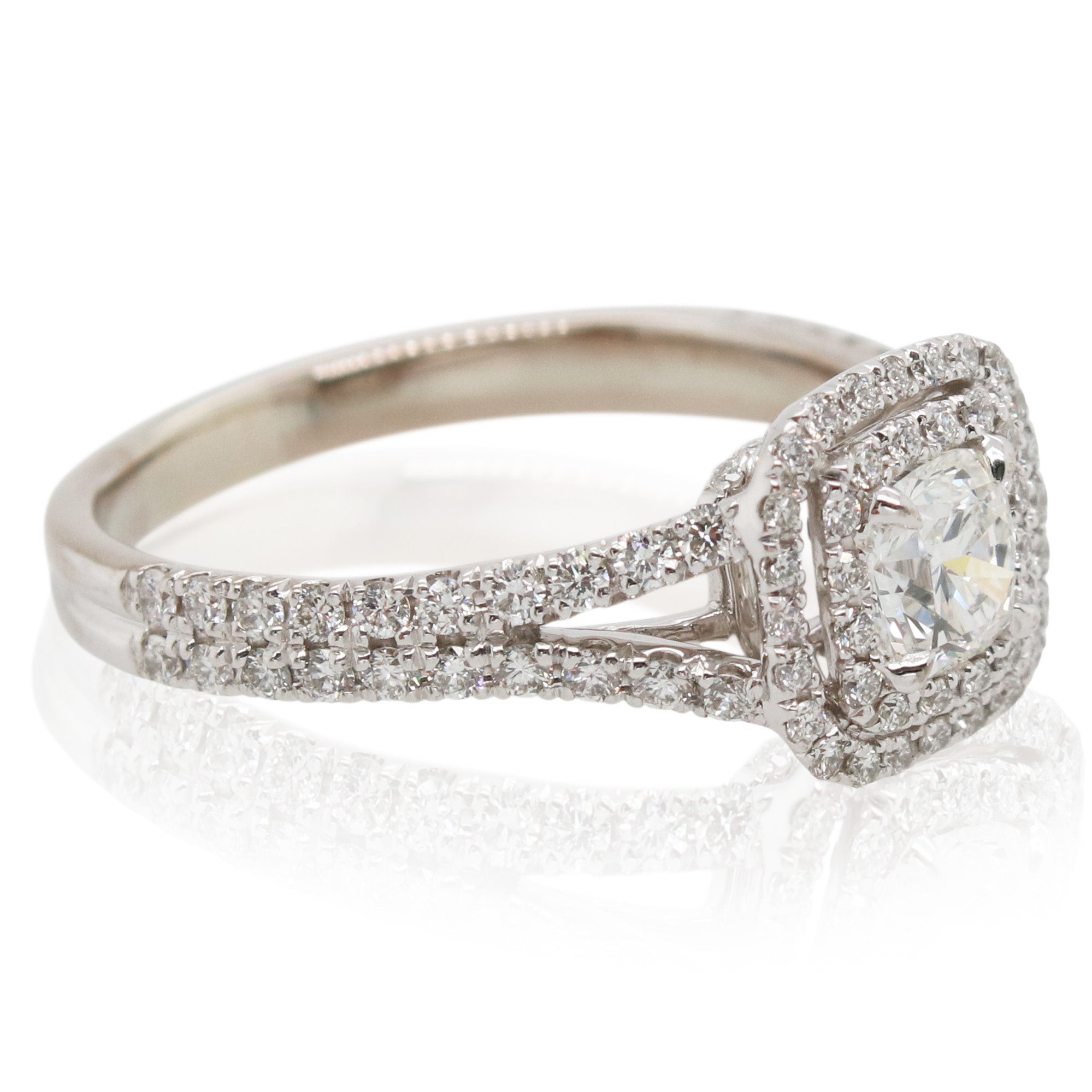 Estate Diamond Split Shank Ring