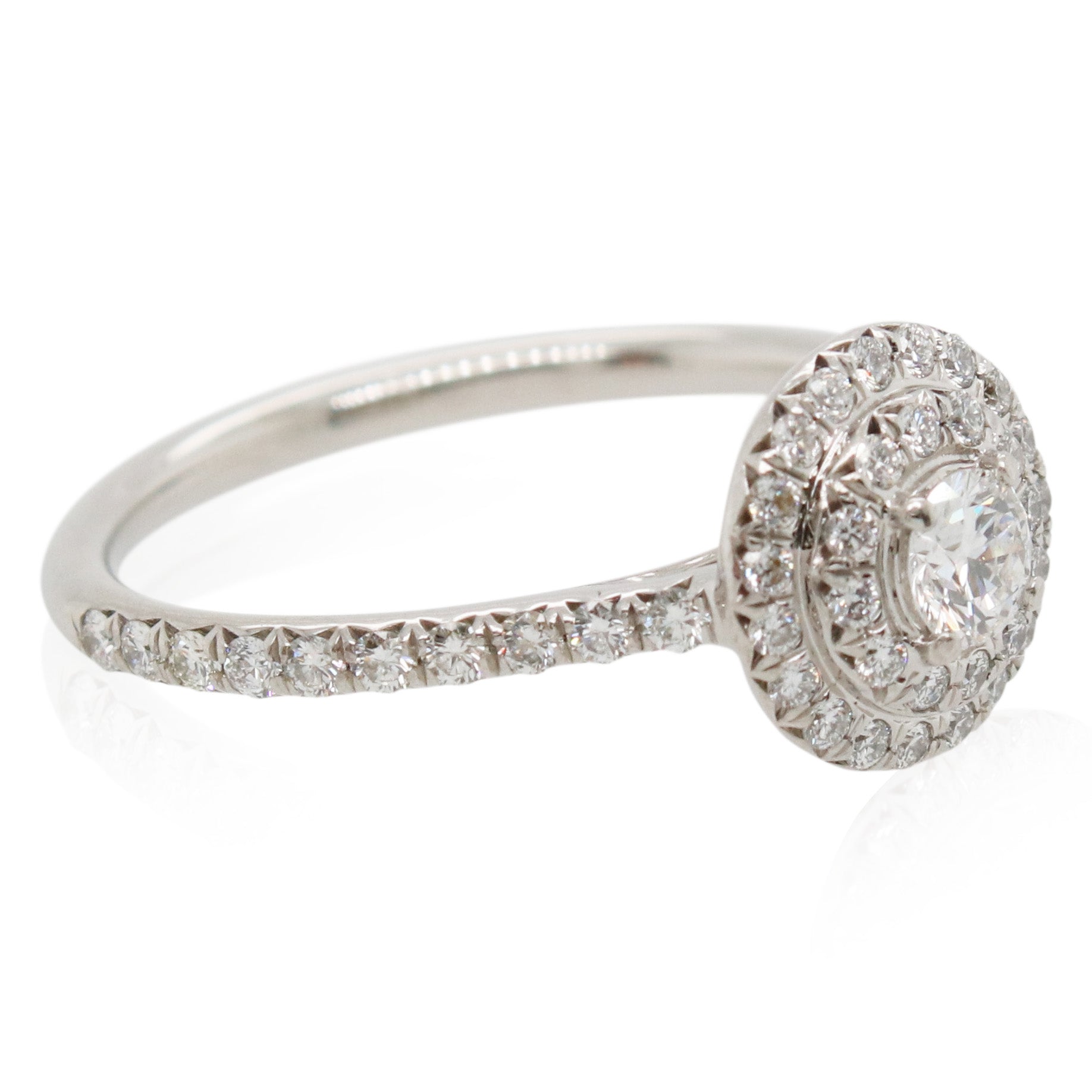 Estate Tiffany & Co. Platinum Diamond Soleste Ring