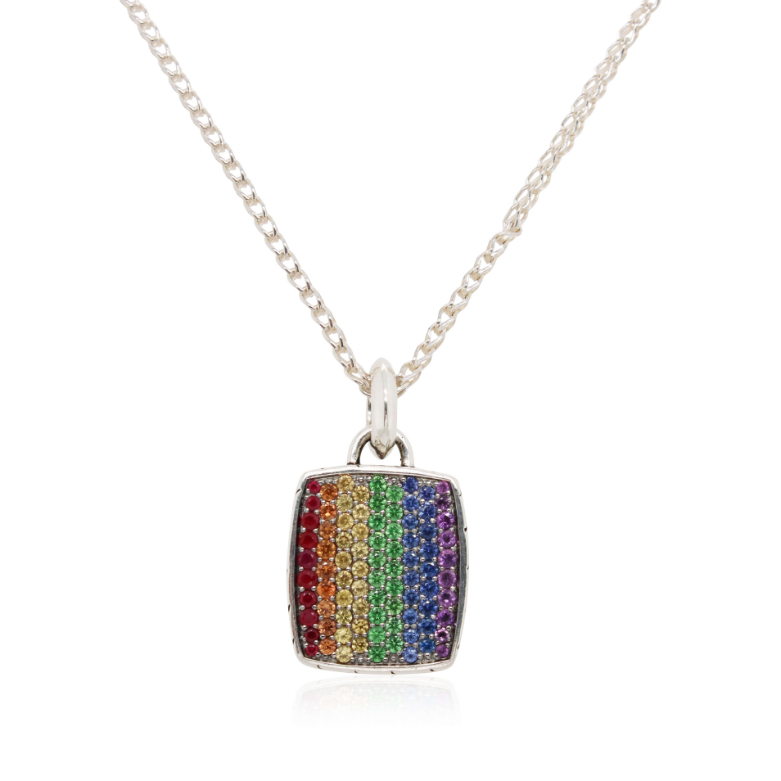 Estate John Hardy Multi-Gemstone Rainbow Necklace