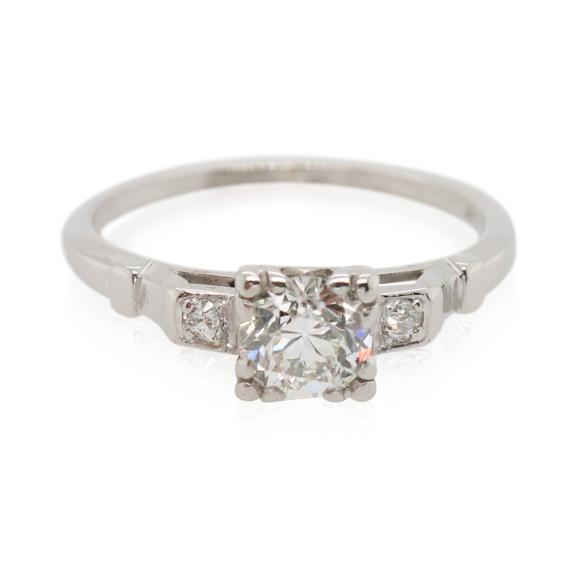 Old European Cut Diamond Engagement Ring