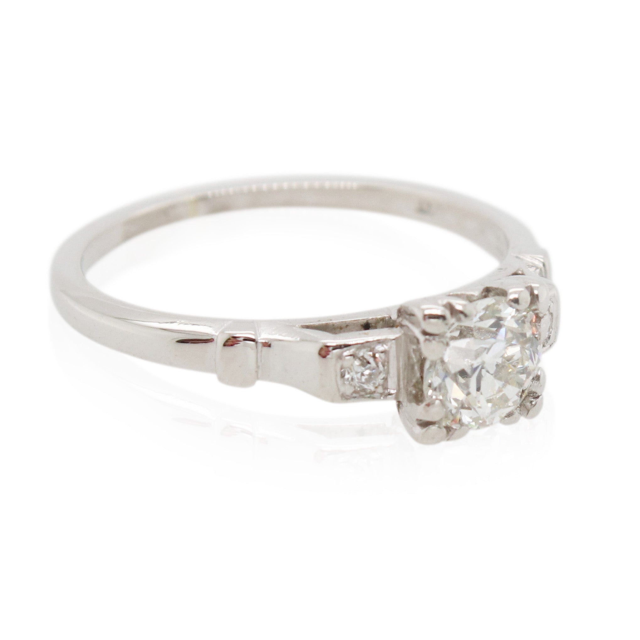 Old European Cut Diamond Engagement Ring