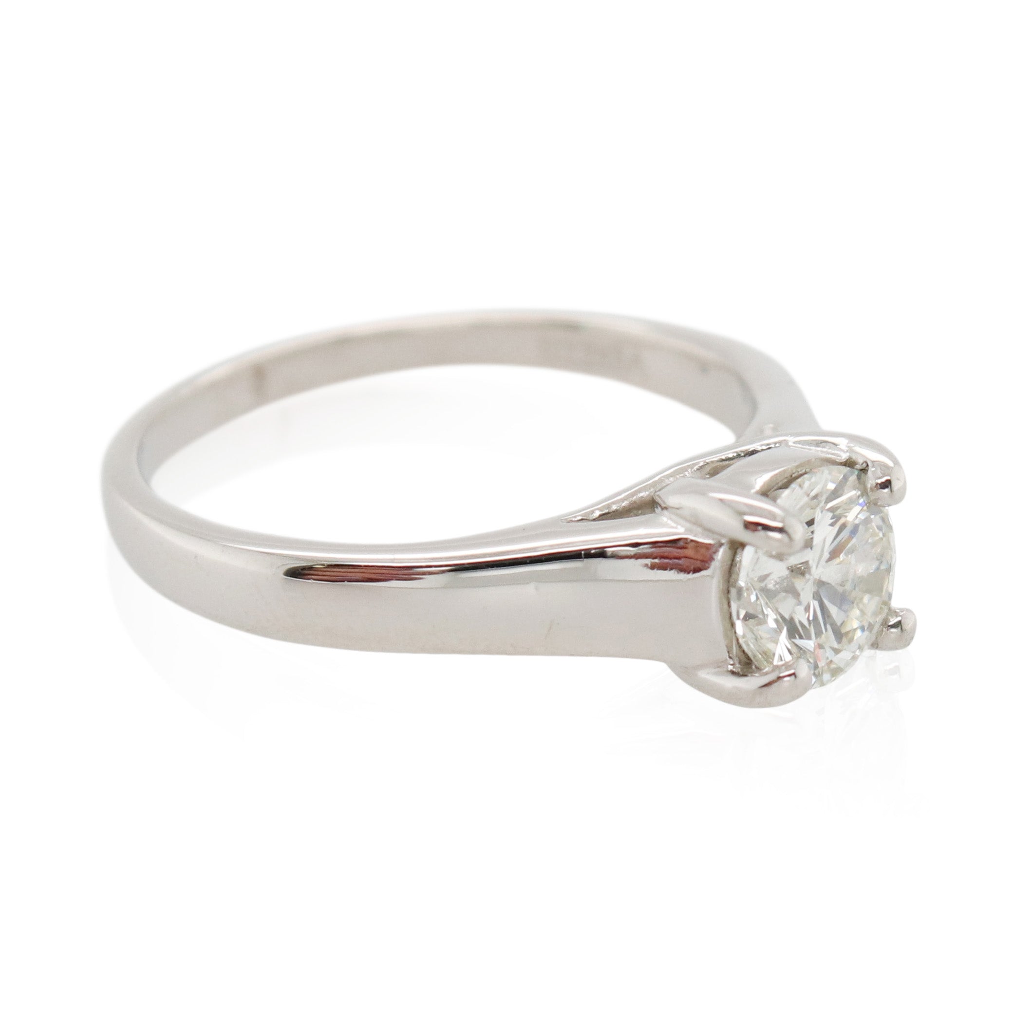Estate 0.65ct Round Diamond Solitaire Ring