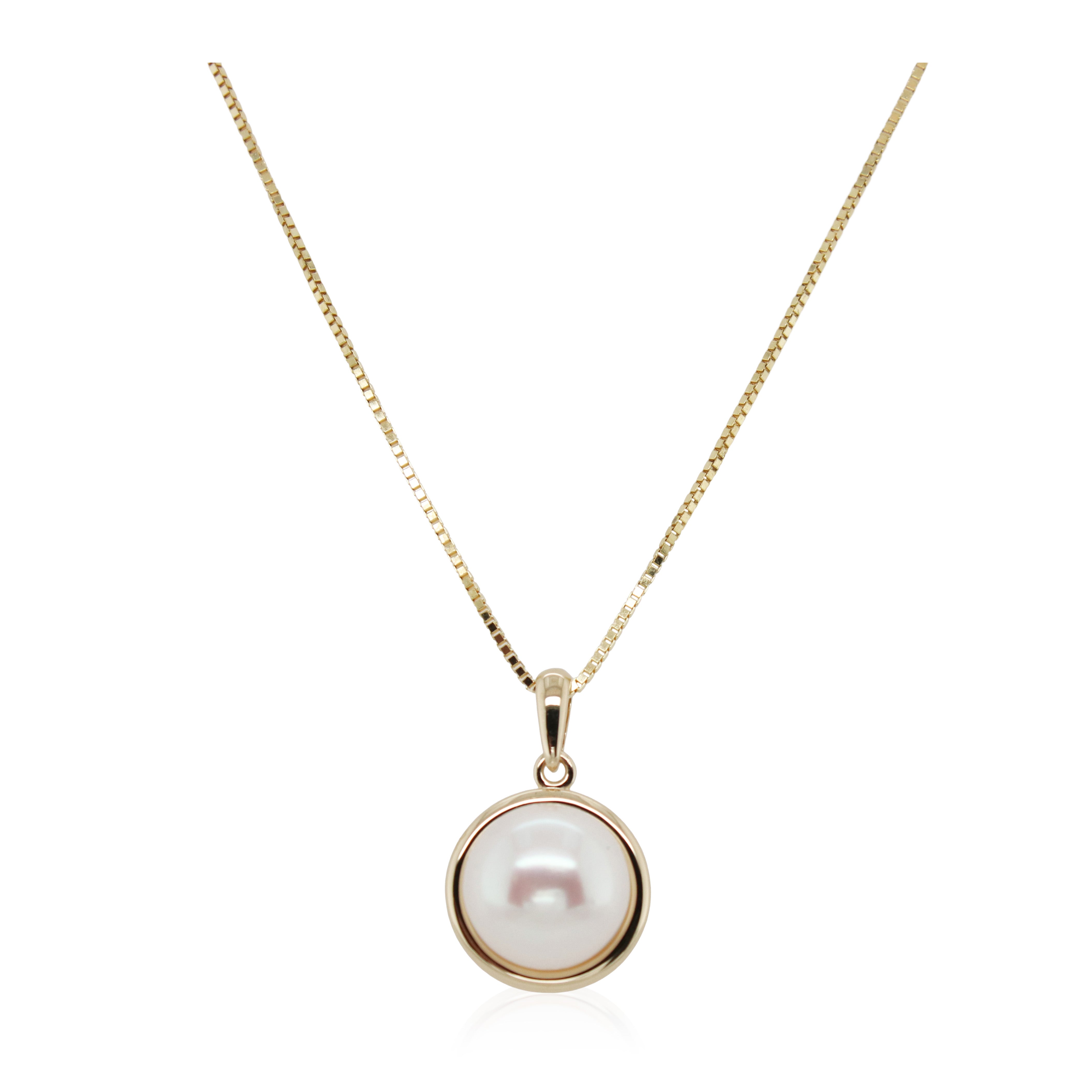 Estate Button Pearl Pendant