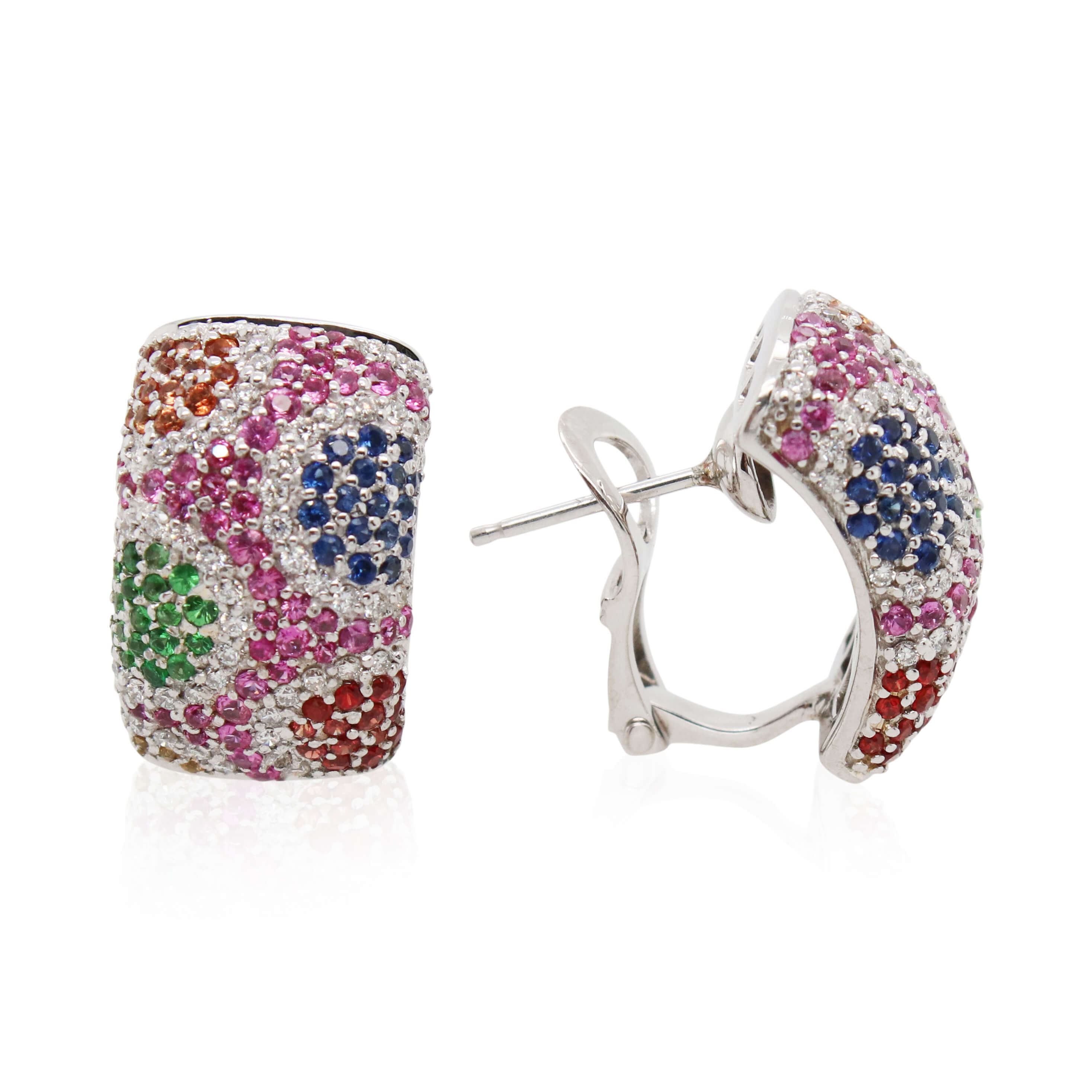 Estate Multi-Gemstone Earrings