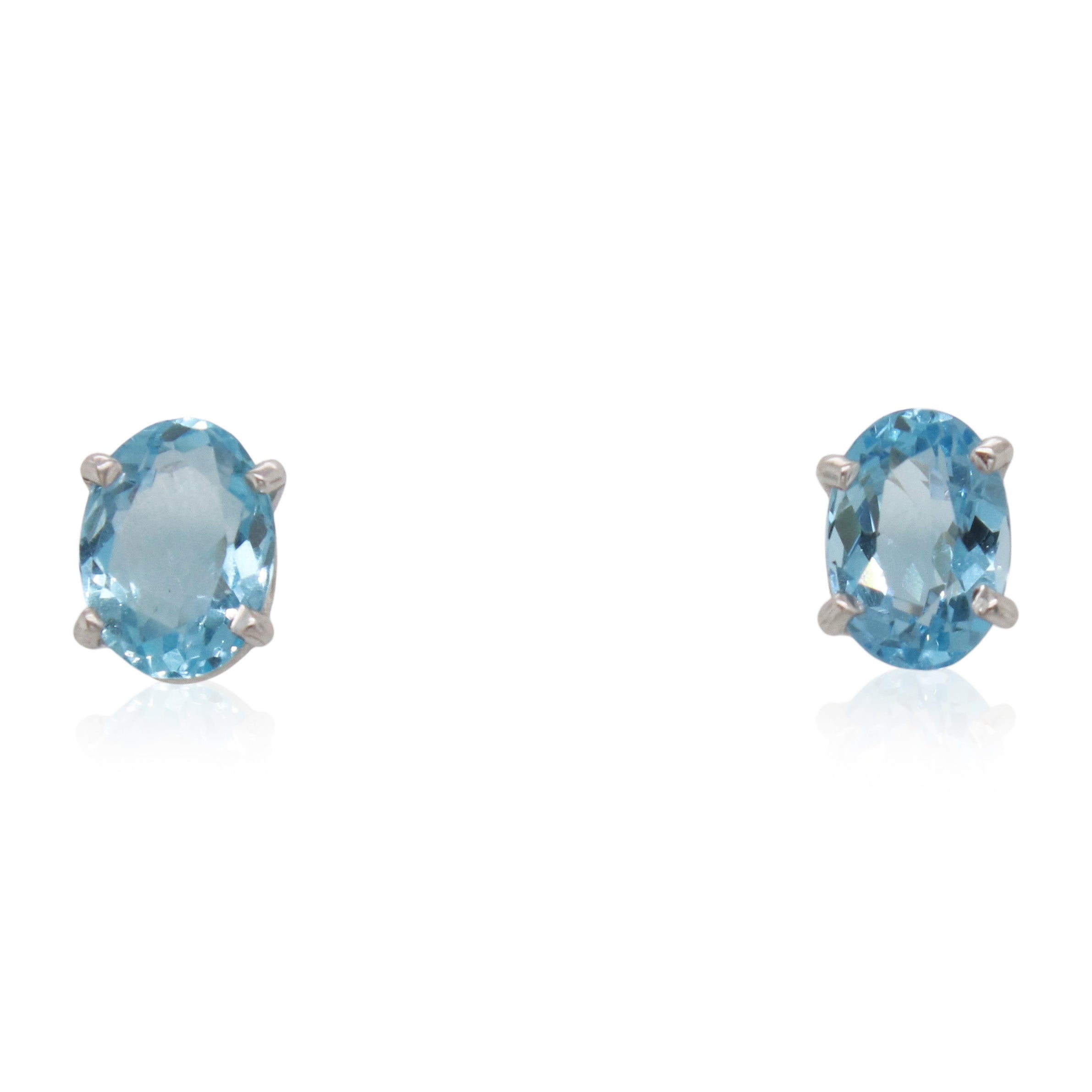 Estate 3.00ct Total Weight Aquamarine Studs
