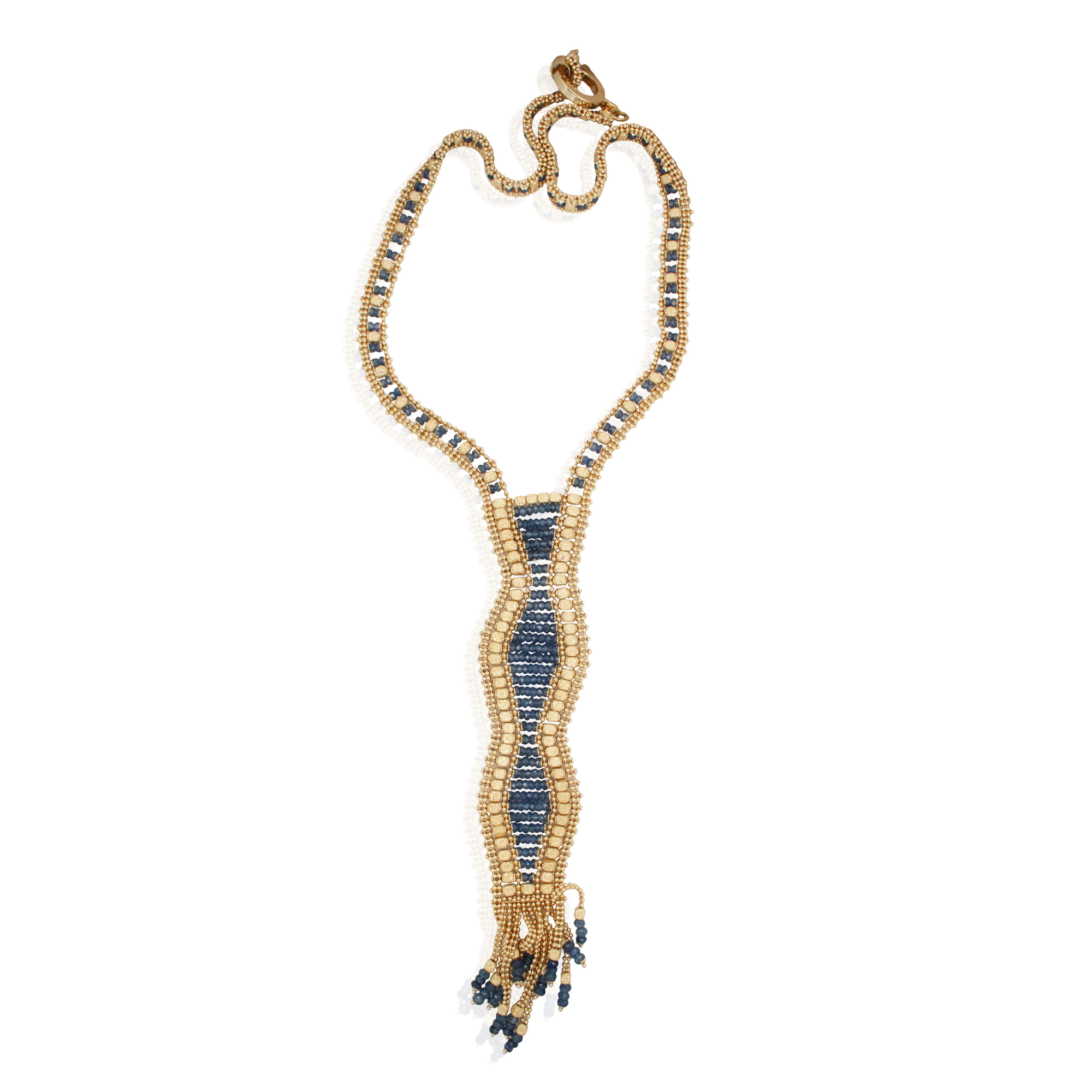 Estate Savoia Sapphire Beaded Necklace
