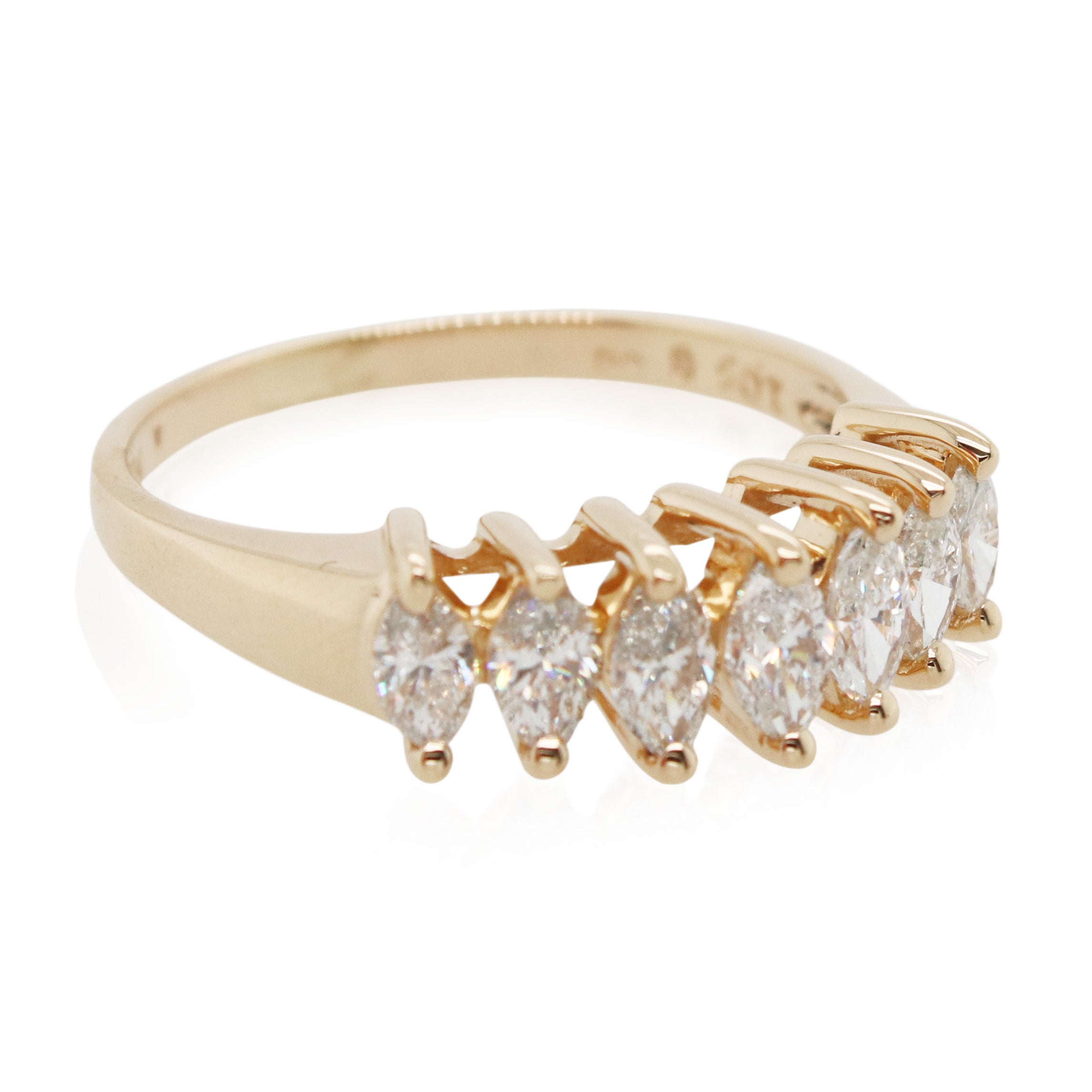 1.00ct Total Weight 7 Diamond Ring