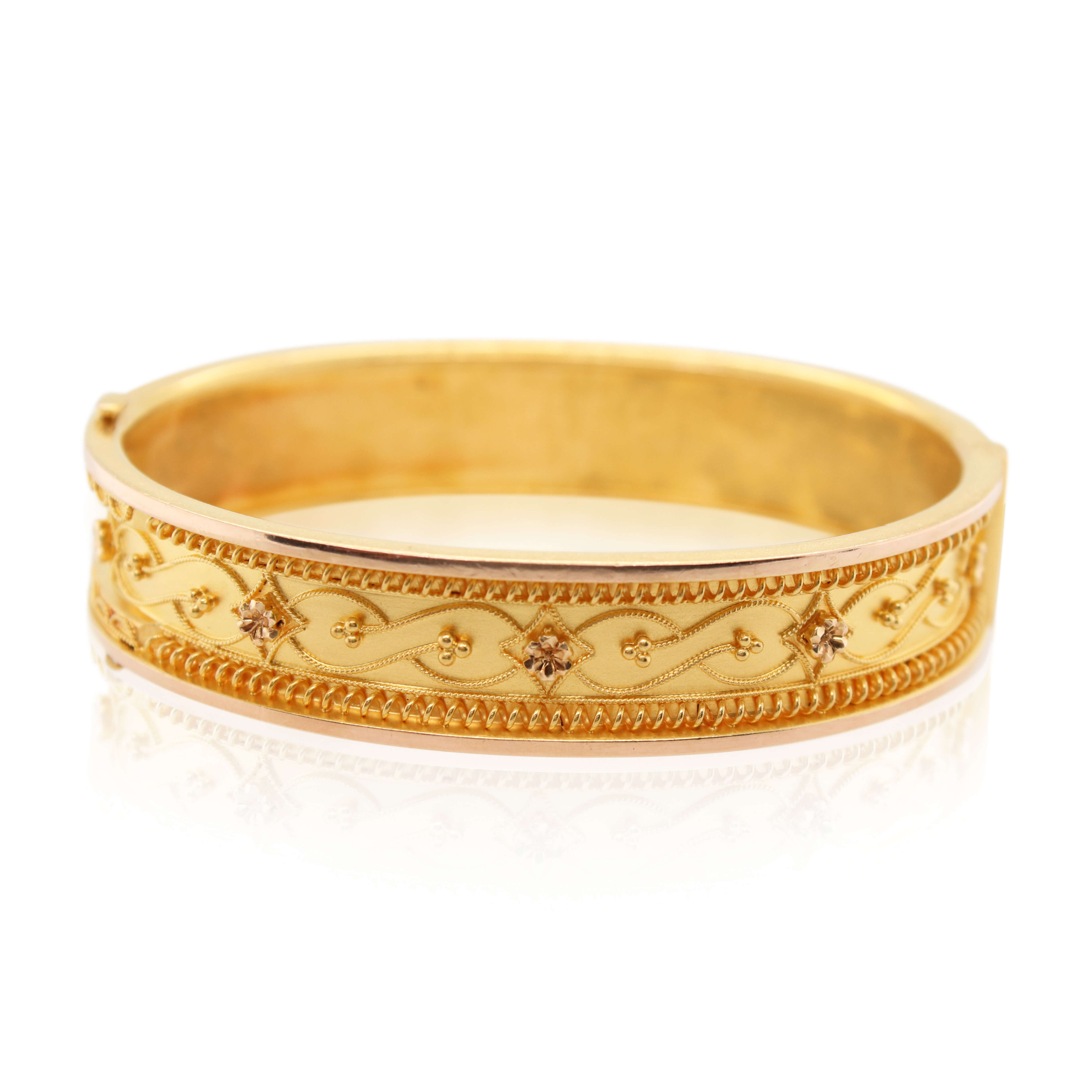 Antique Engraved Scroll Cuff