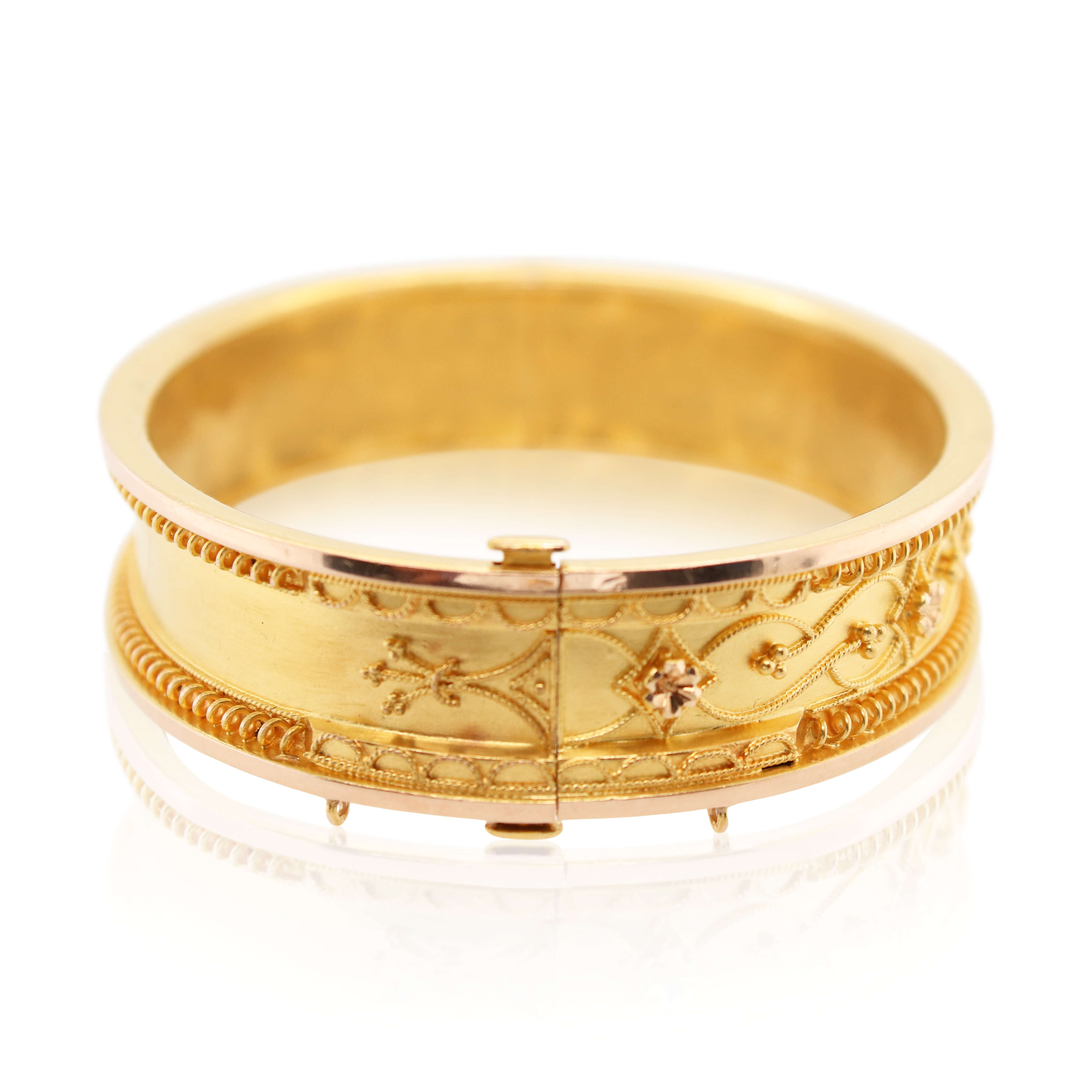 Antique Engraved Scroll Cuff