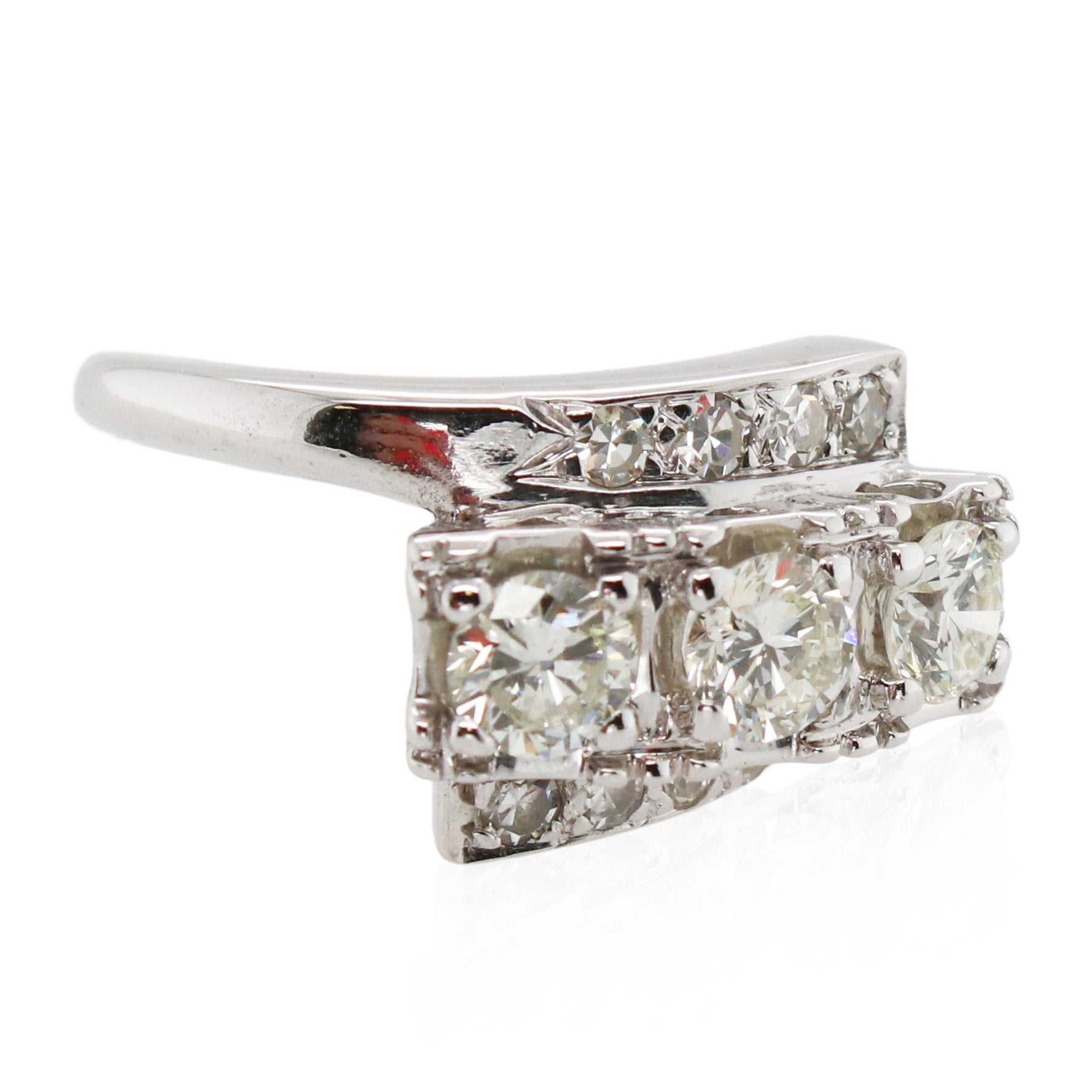 Estate Diamond Bypass Ring