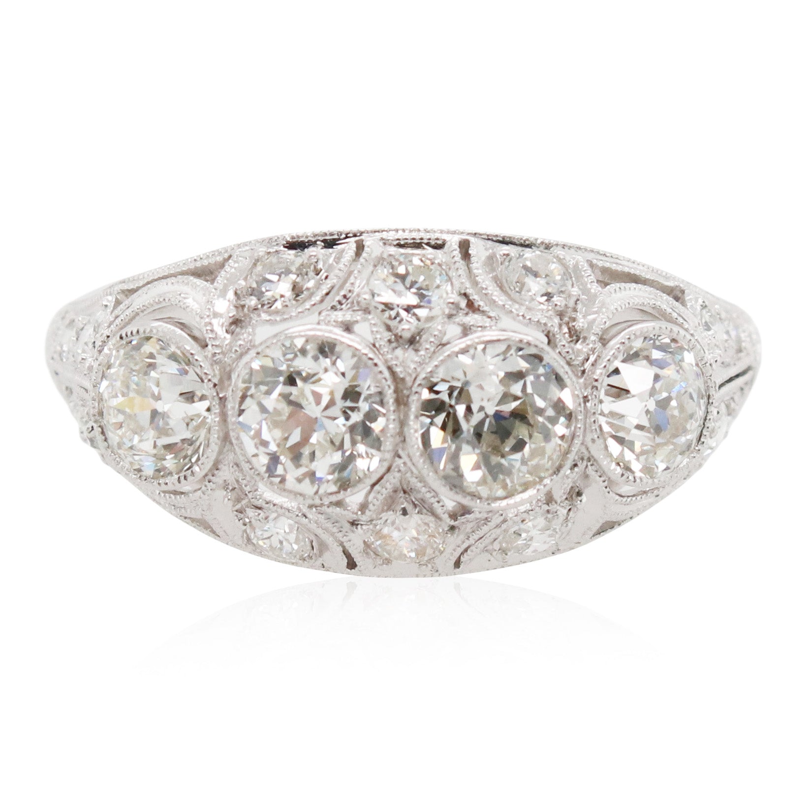 Old European Cut Diamond Fashion Ring