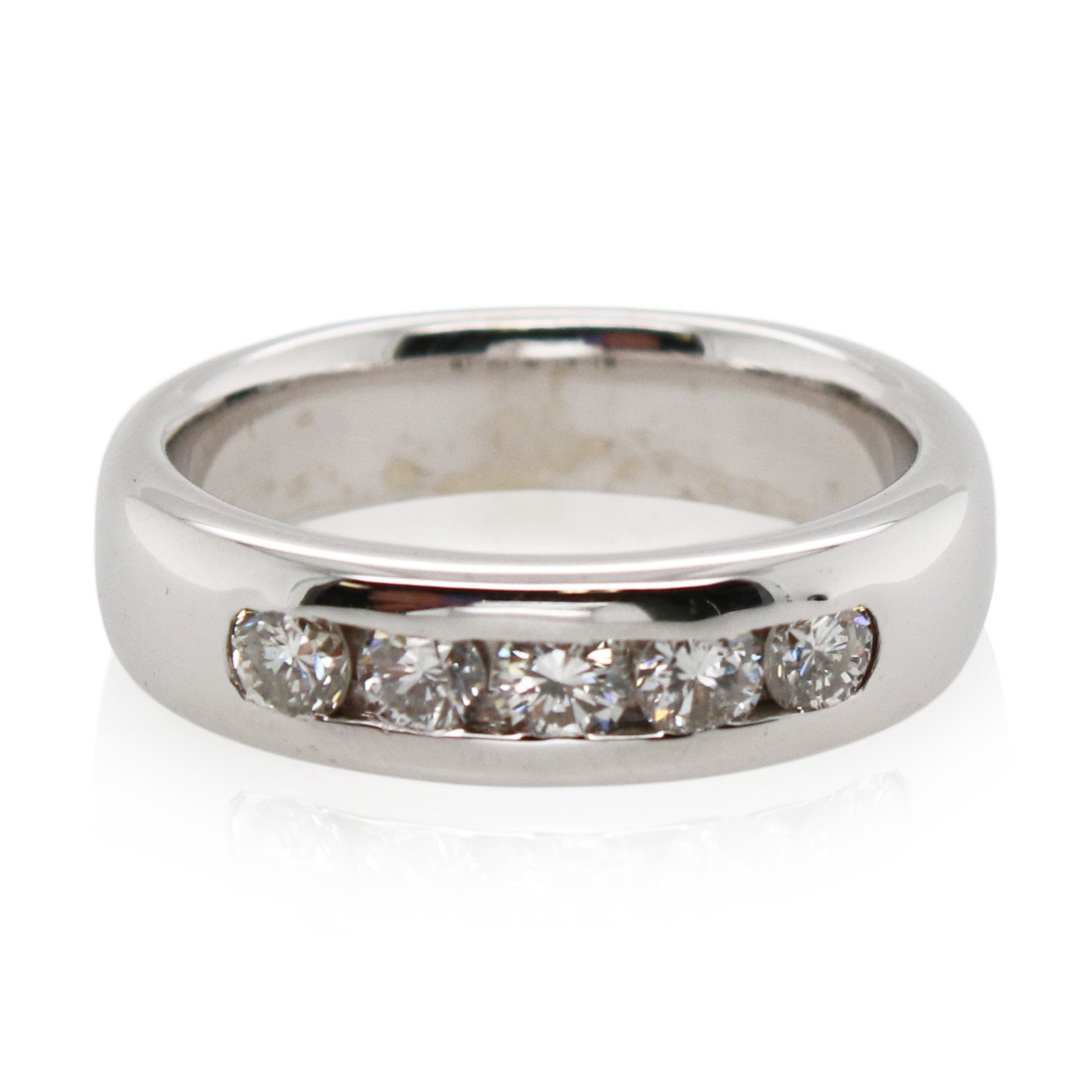 Estate 5 Diamond Channel Set Band