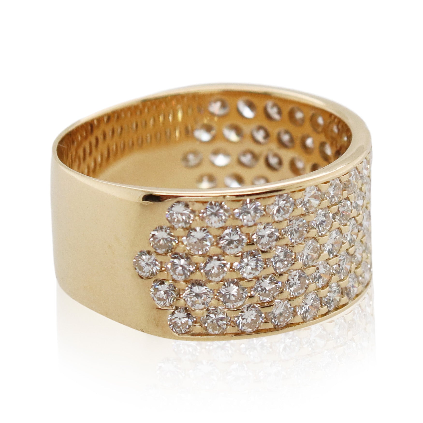 Estate 5 Row Diamond Ring