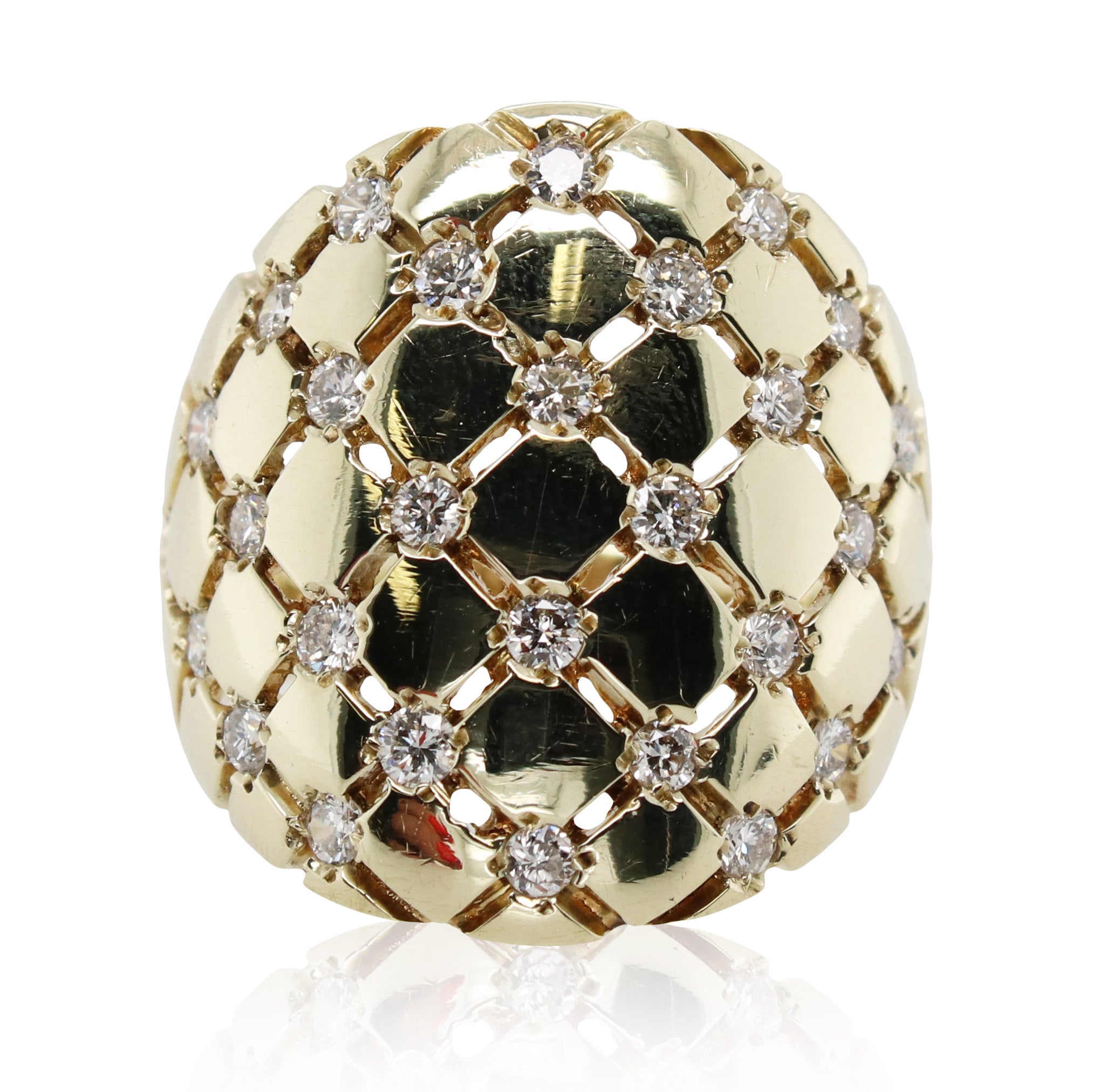 Estate Diamond Lattice Ring