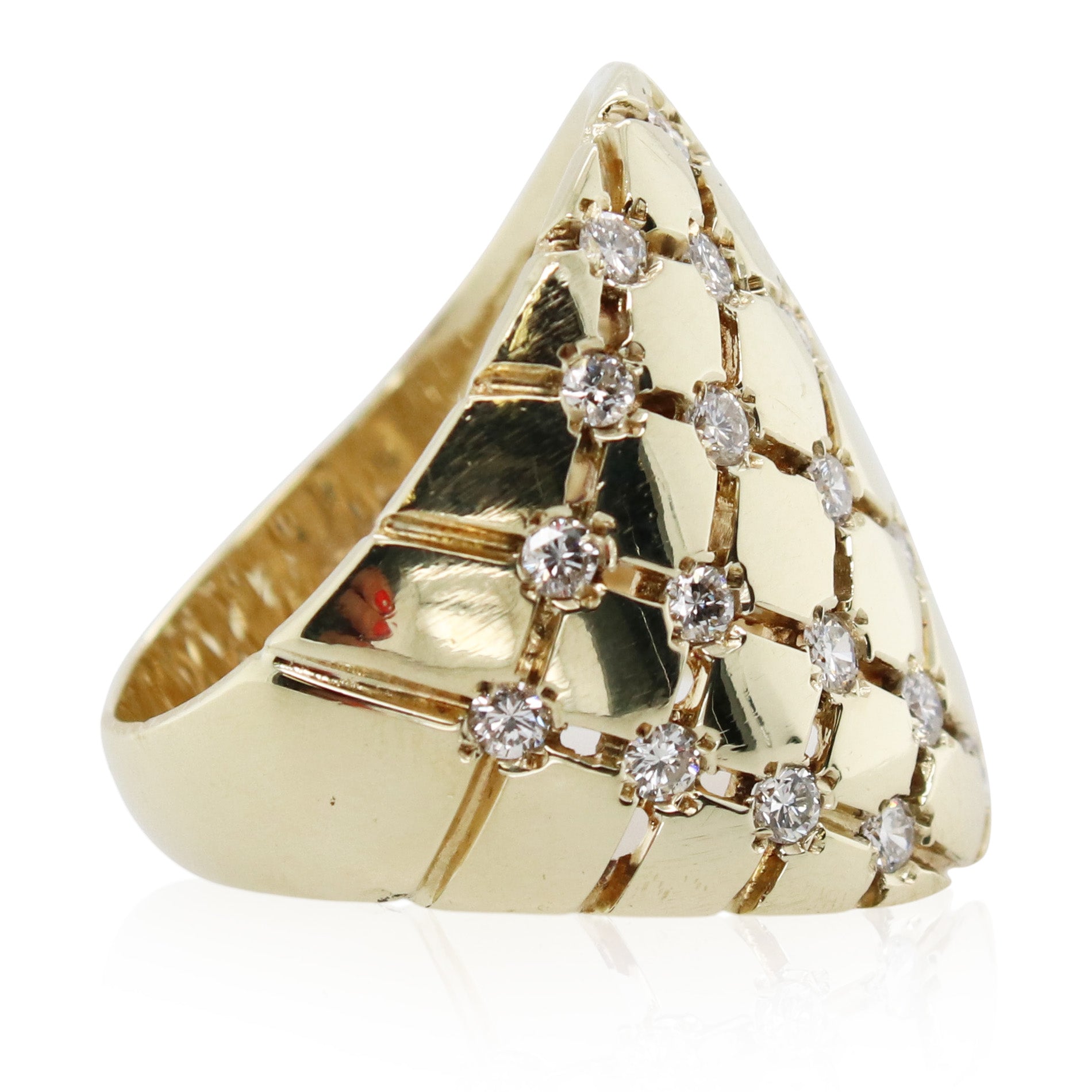 Estate Diamond Lattice Ring