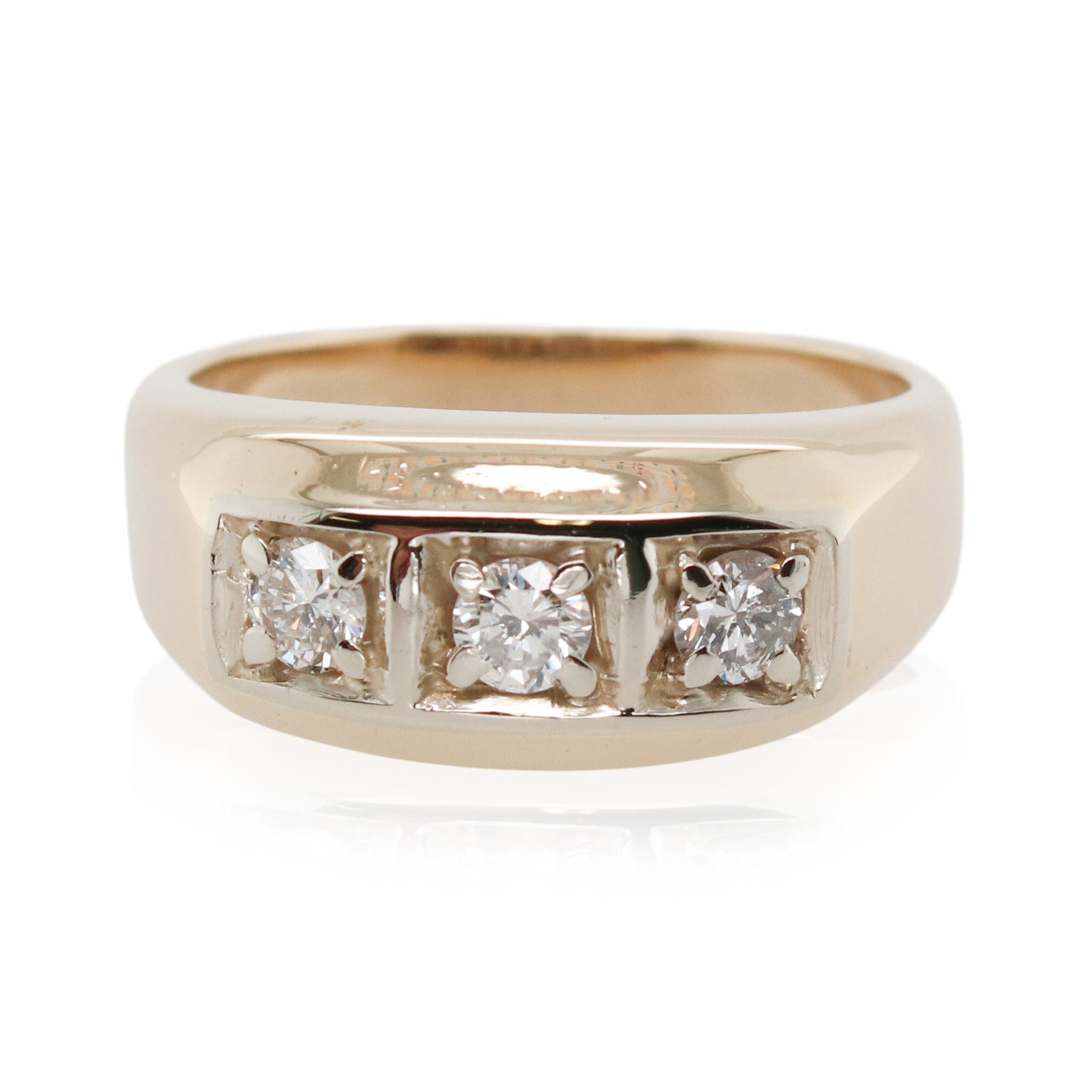 Estate 3 Stone Diamond Band