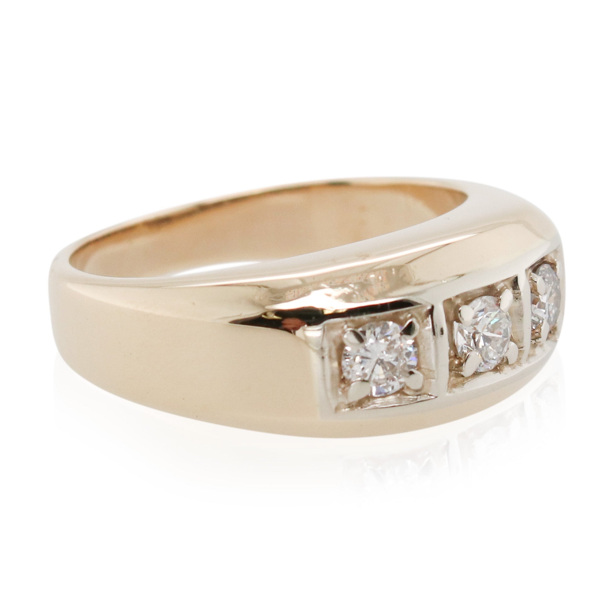Estate 3 Stone Diamond Band