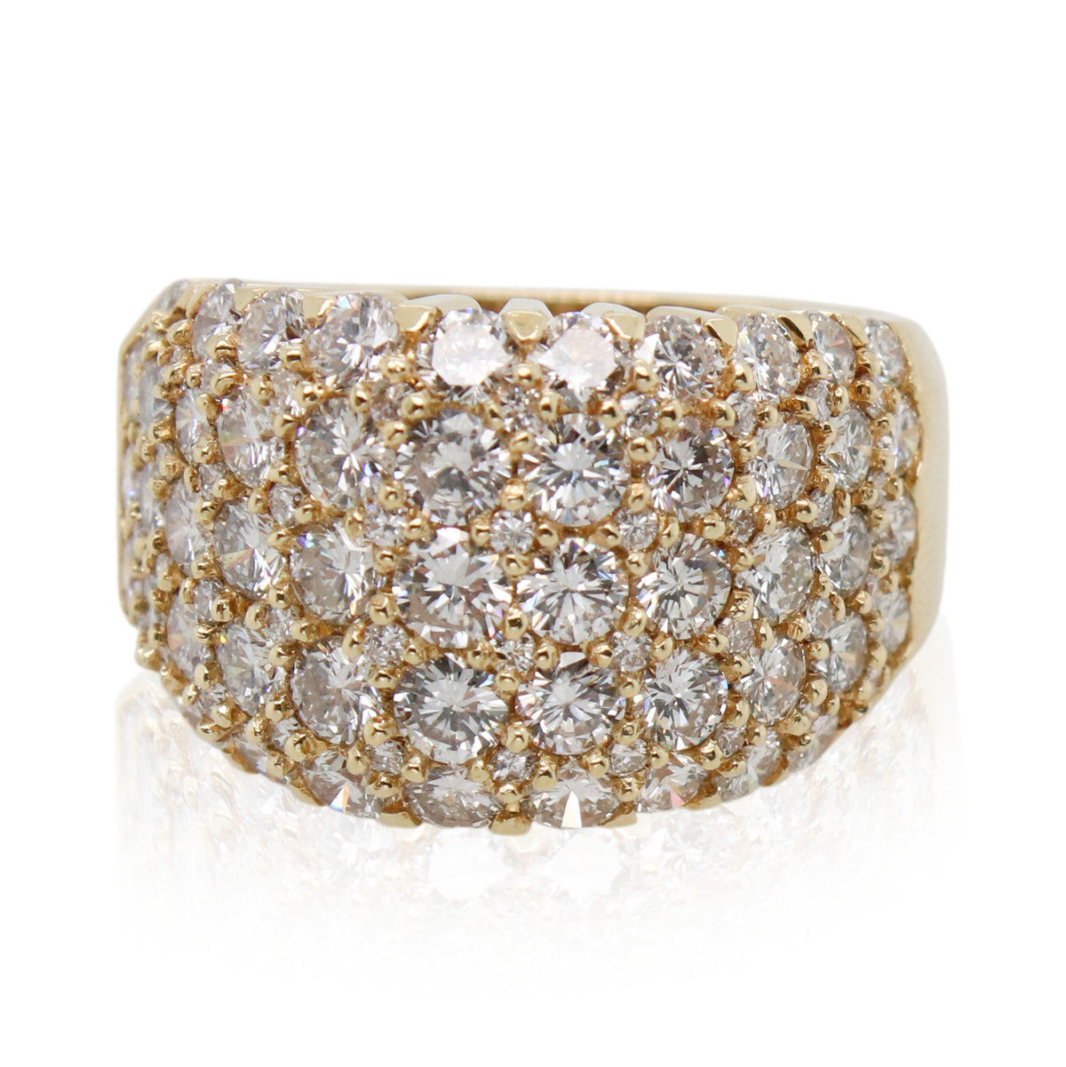 Estate 3.50ct Total Weight Pavé Diamond Ring