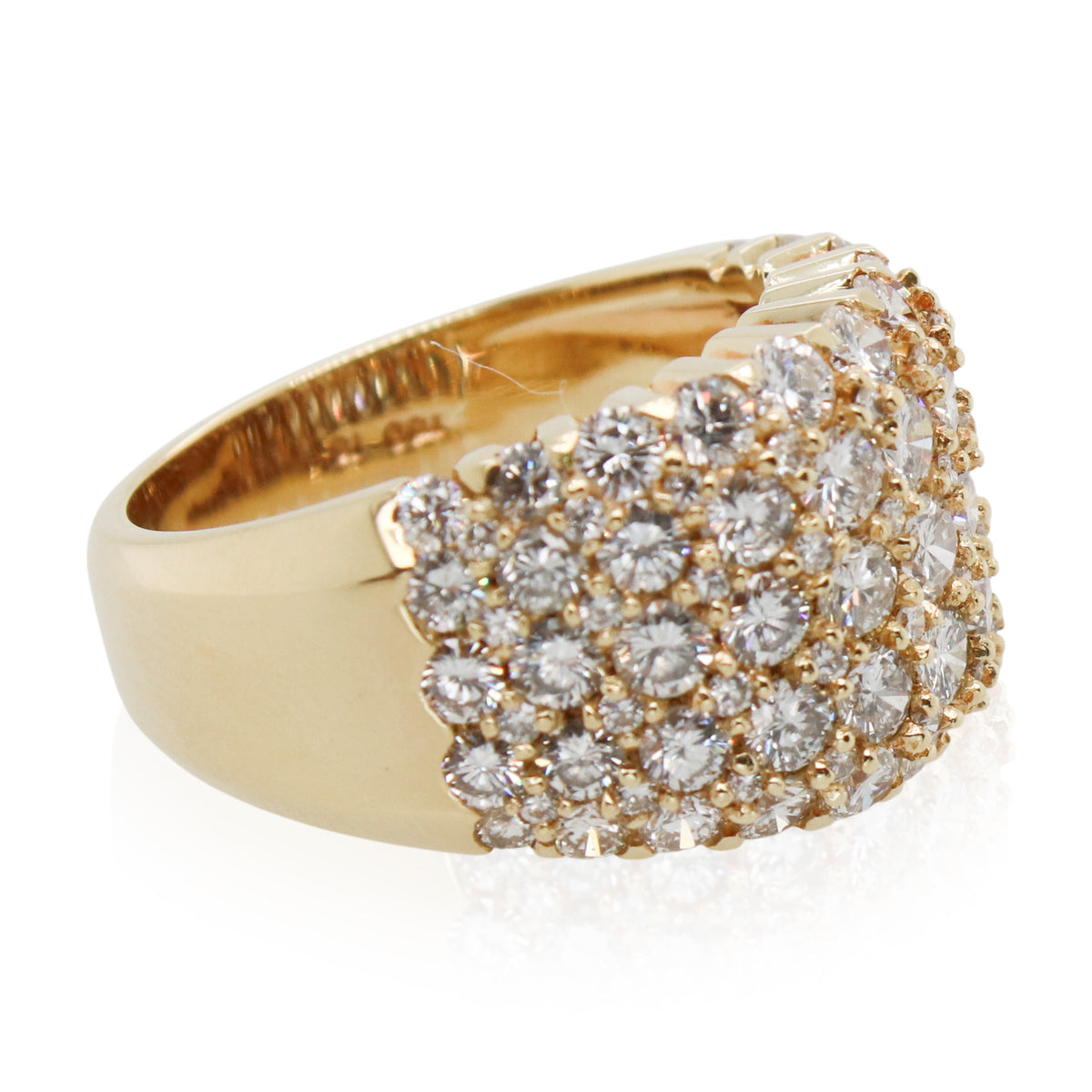 Estate 3.50ct Total Weight Pavé Diamond Ring