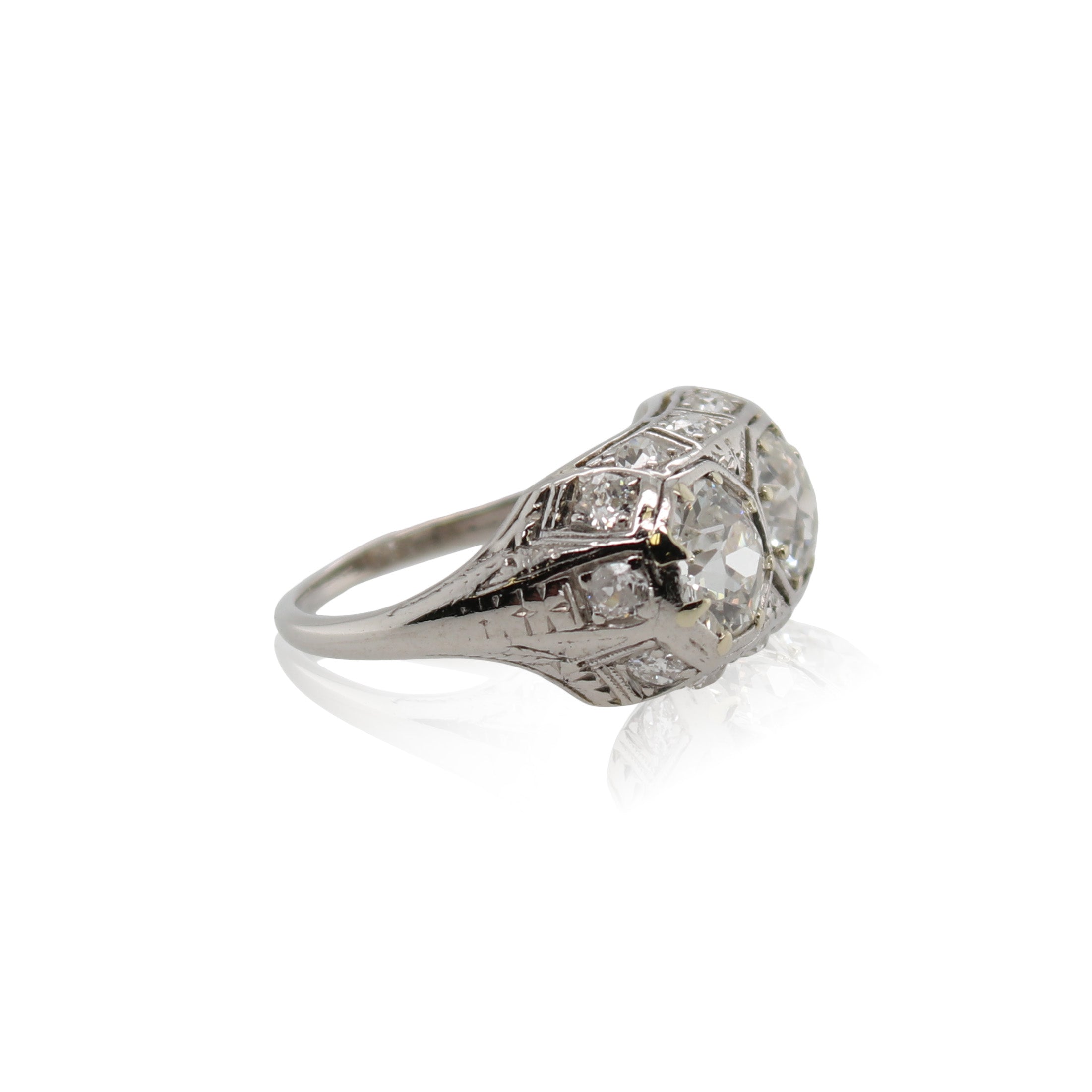Old European Cut Diamond Ring